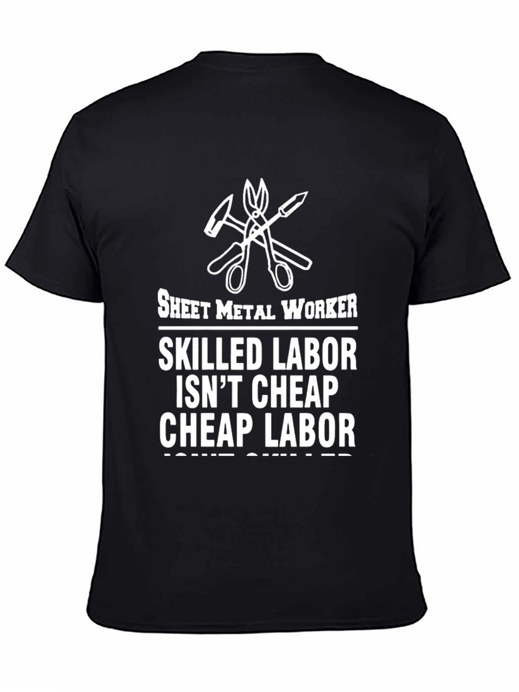 Sheet Metal Worker Skilled Labor Graphic T-Shirt