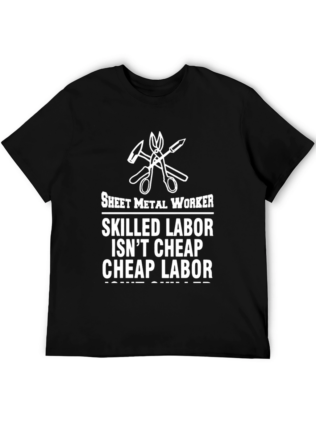 Sheet Metal Worker Skilled Labor Graphic T-Shirt
