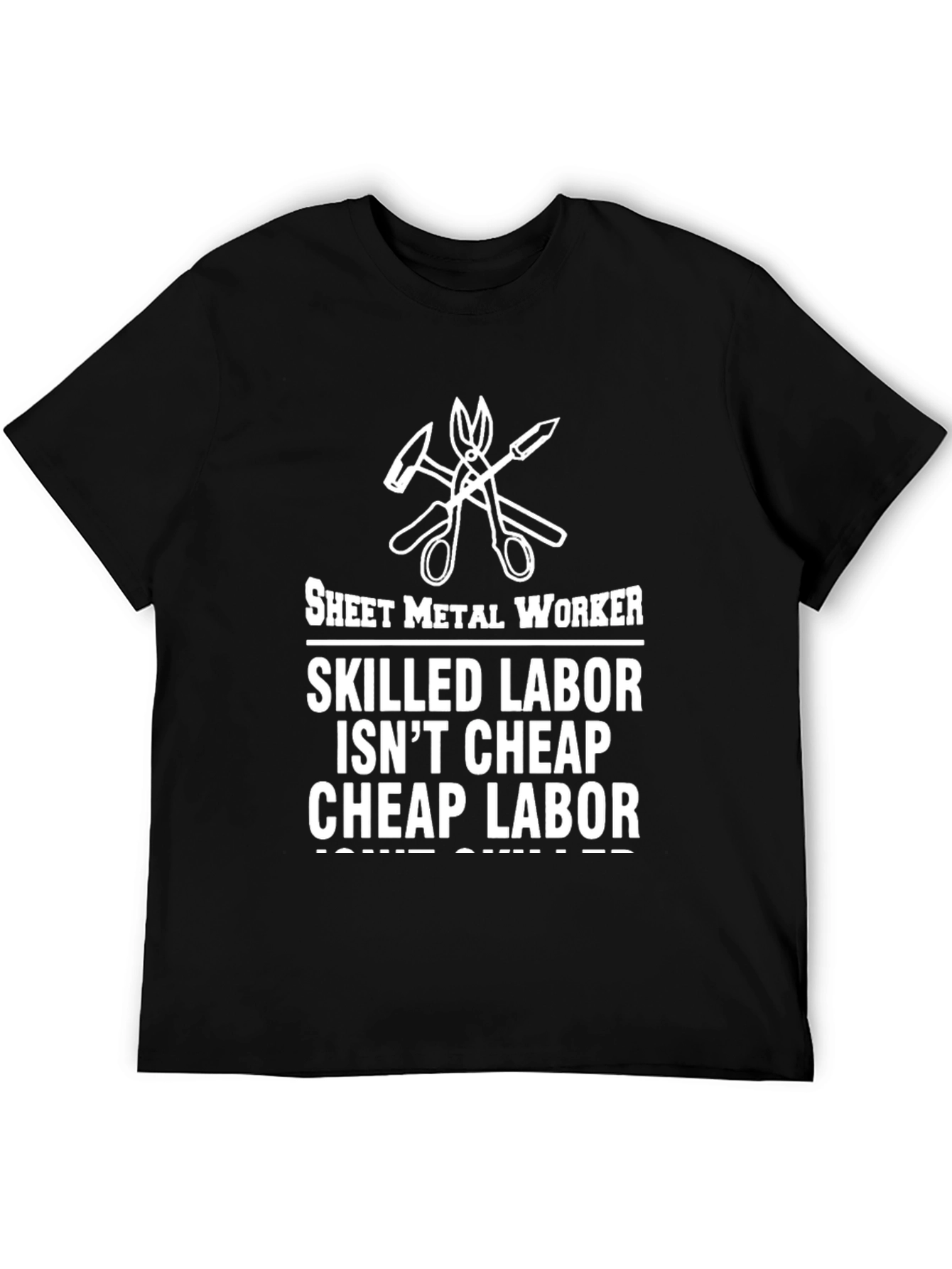 Sheet Metal Worker Skilled Labor Graphic T-Shirt
