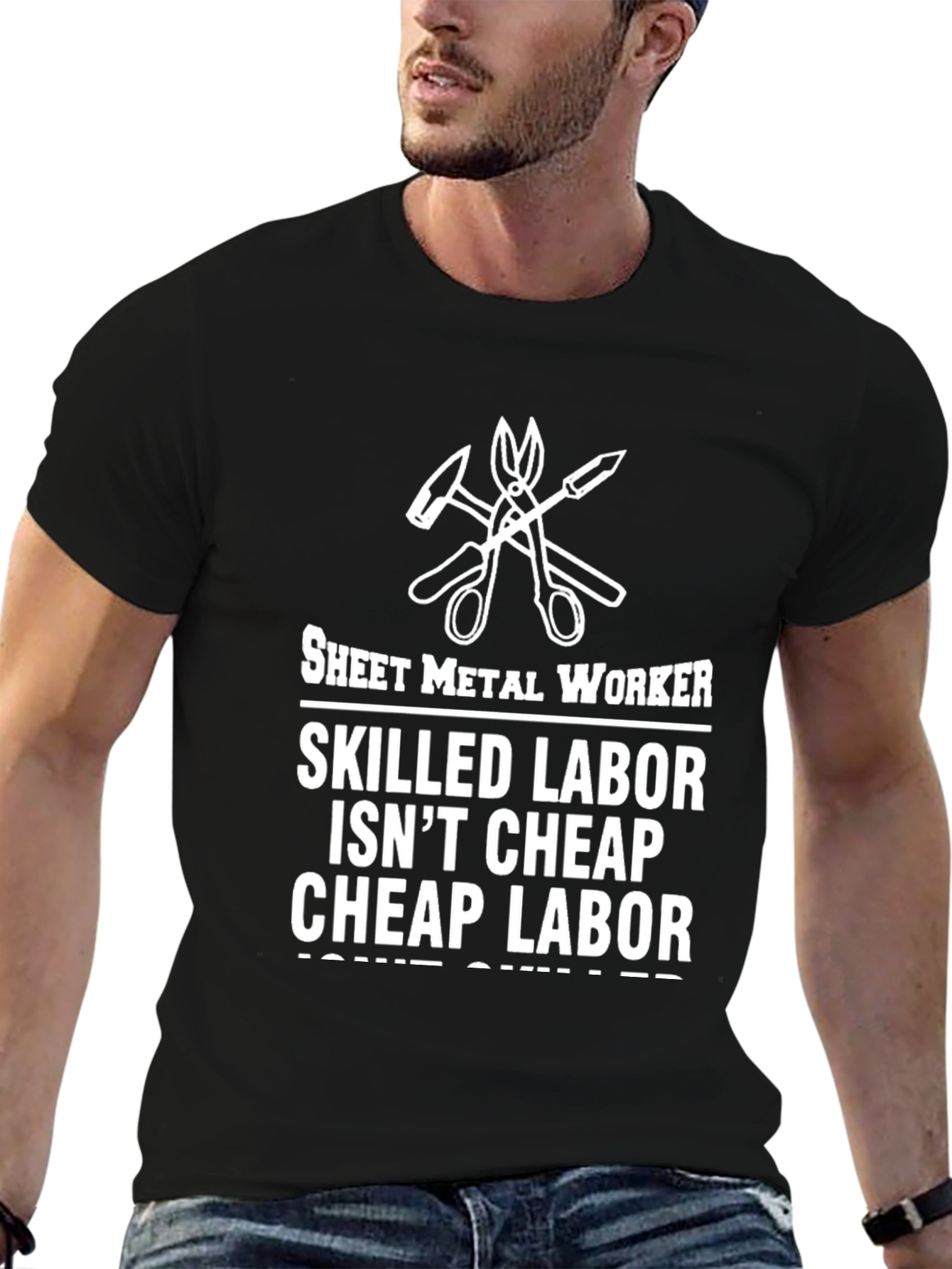 Sheet Metal Worker Skilled Labor Graphic T-Shirt