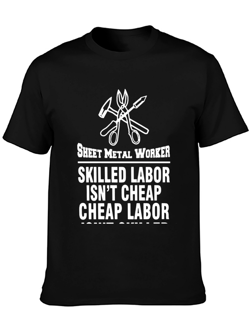 Sheet Metal Worker Skilled Labor Graphic T-Shirt