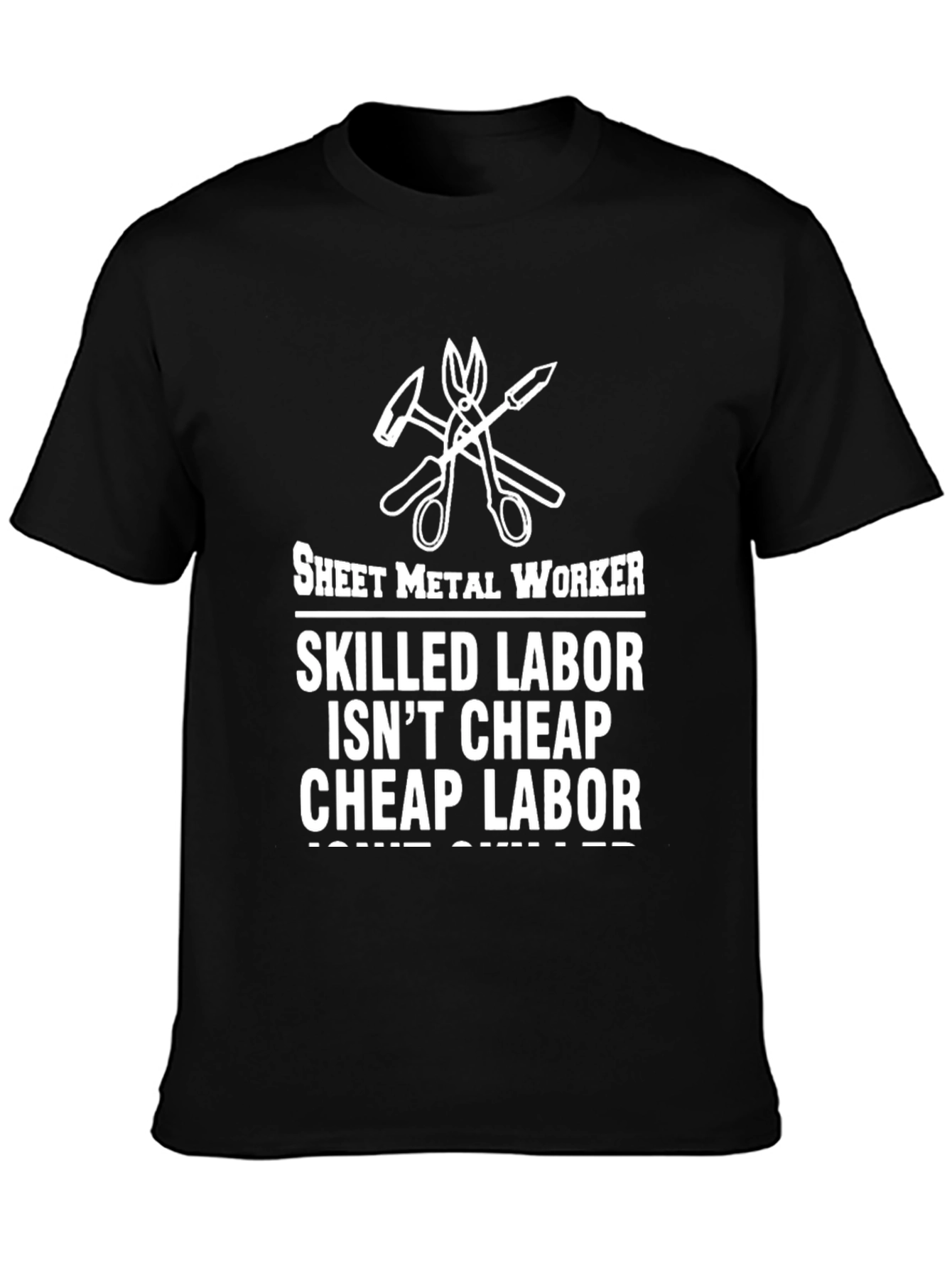 Sheet Metal Worker Skilled Labor Graphic T-Shirt