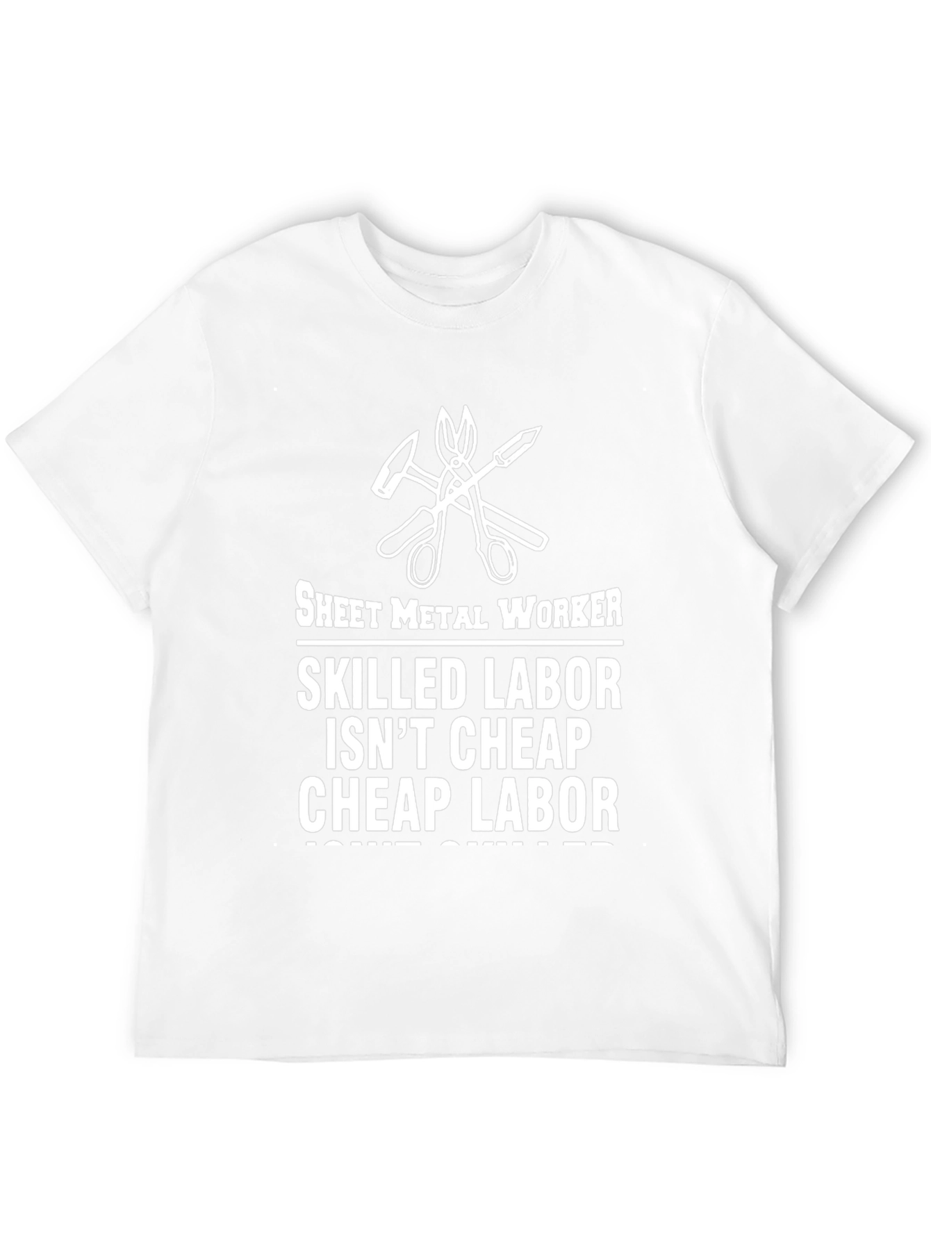 Sheet Metal Worker Skilled Labor Graphic T-Shirt
