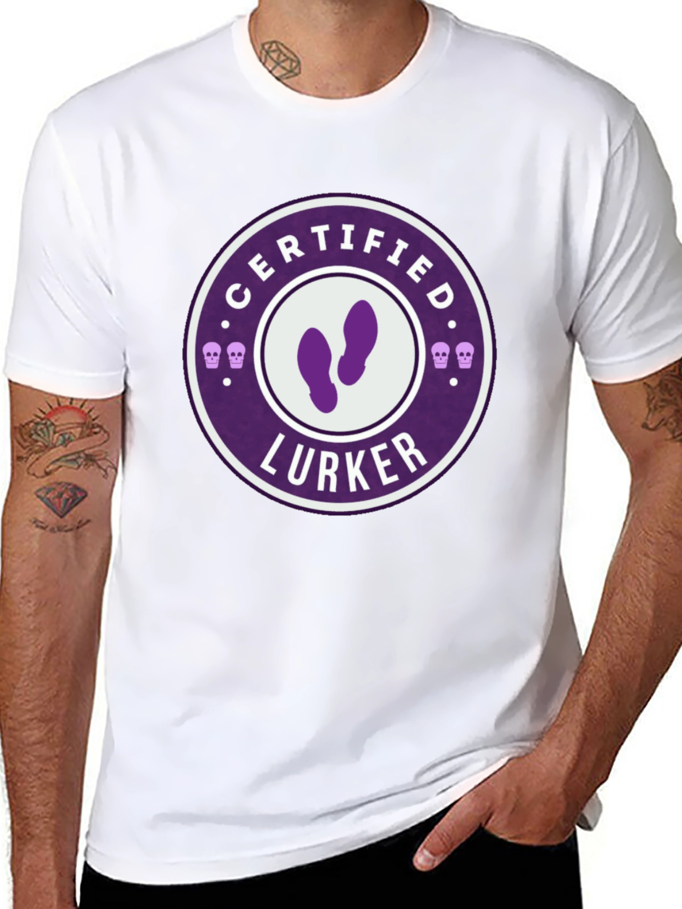 Certified Lurker Graphic Tee - Black