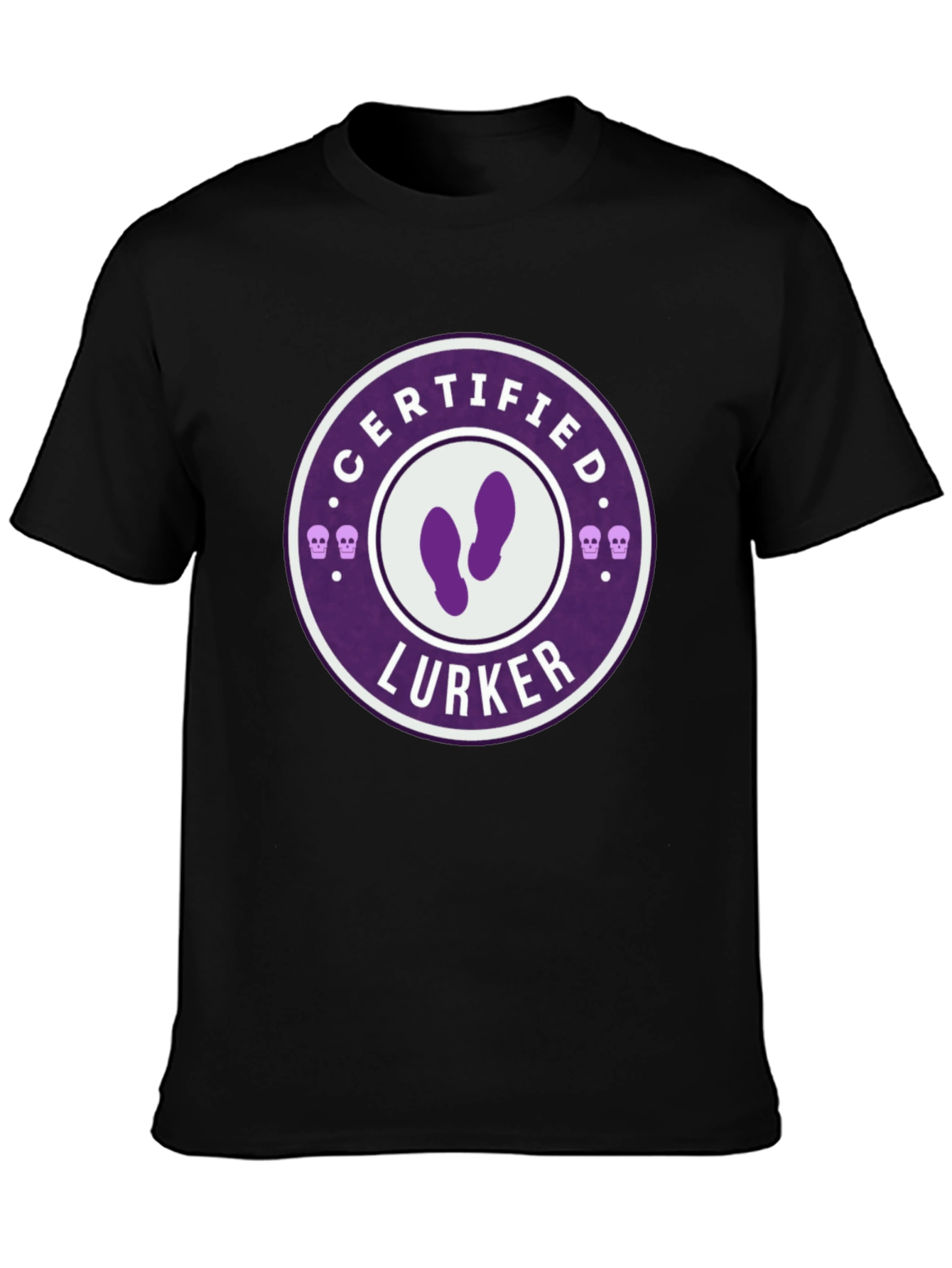 Certified Lurker Graphic Tee - Black