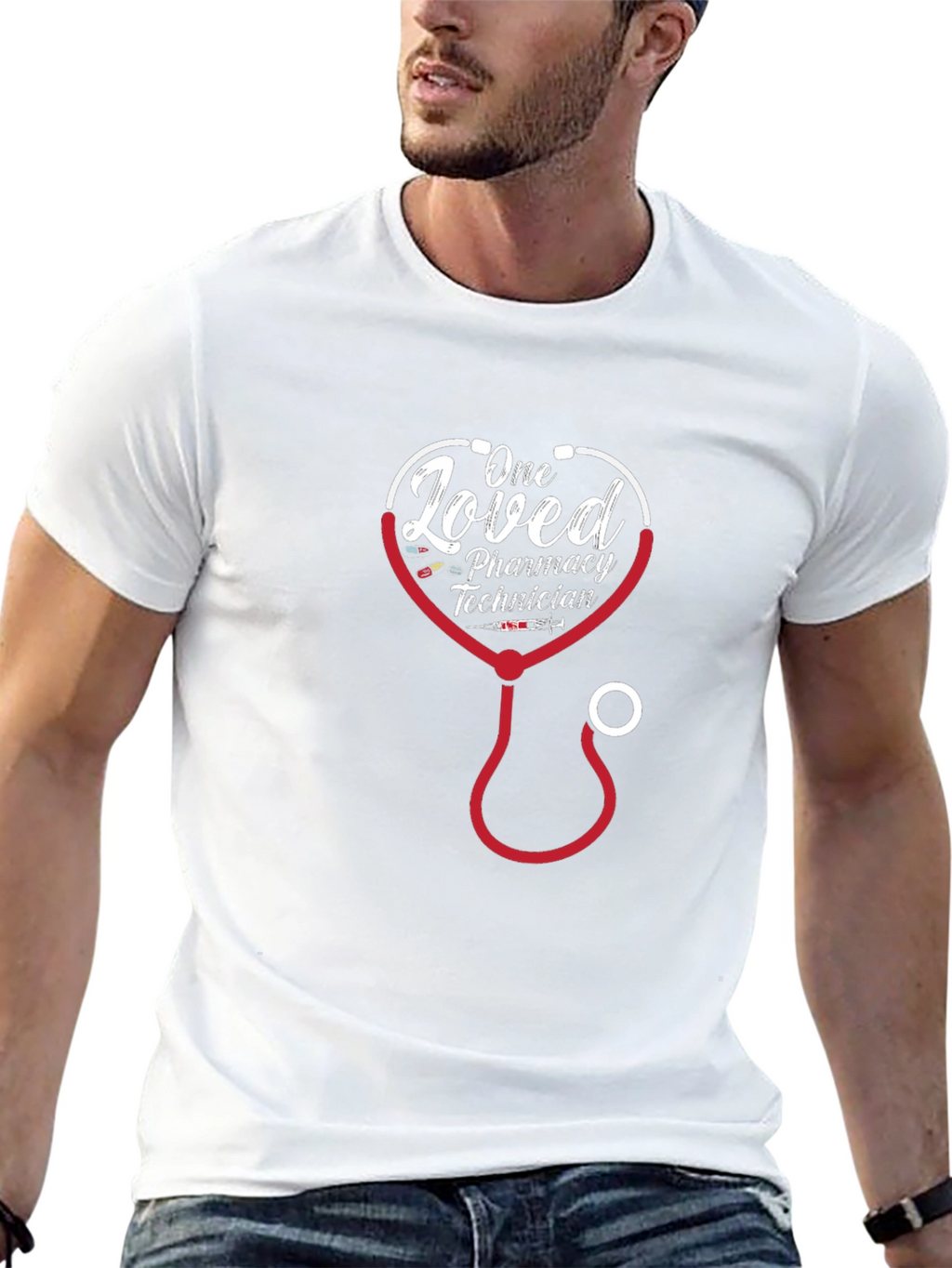 Loved Pharmacy Technician Stethoscope T-Shirt