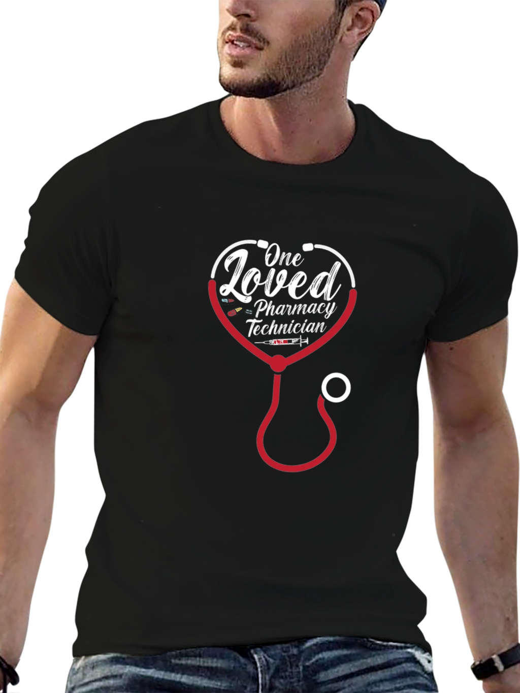 Loved Pharmacy Technician Stethoscope T-Shirt