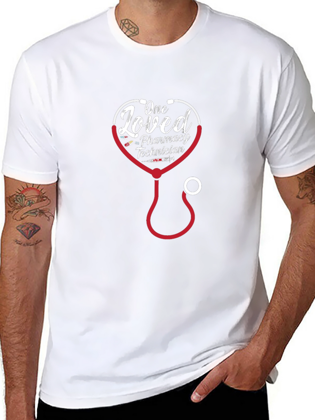 Loved Pharmacy Technician Stethoscope T-Shirt