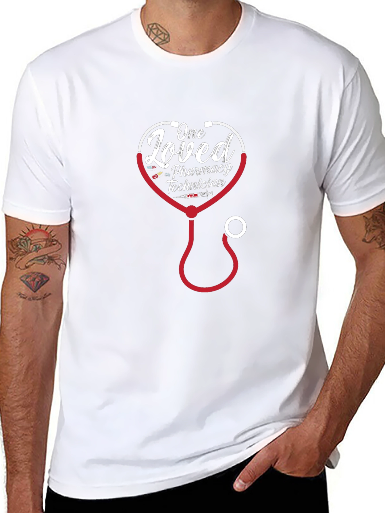 Loved Pharmacy Technician Stethoscope T-Shirt