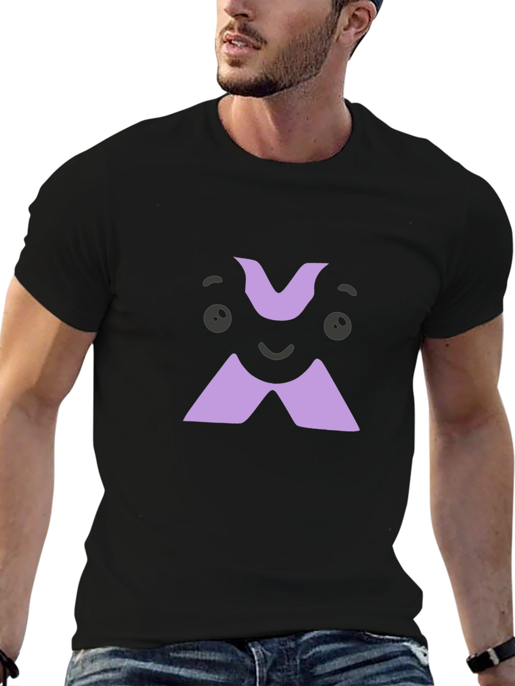 Funny Cartoon X T-Shirt - Black