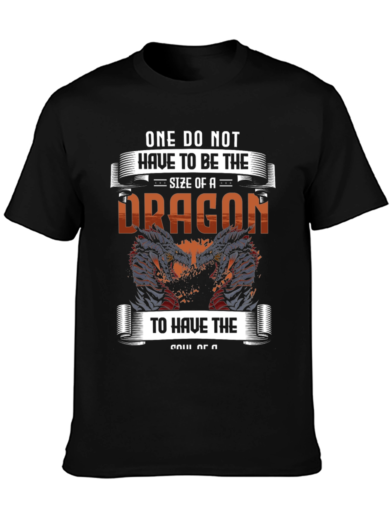 Dragon Soul Graphic Tee - Mens Black T-Shirt