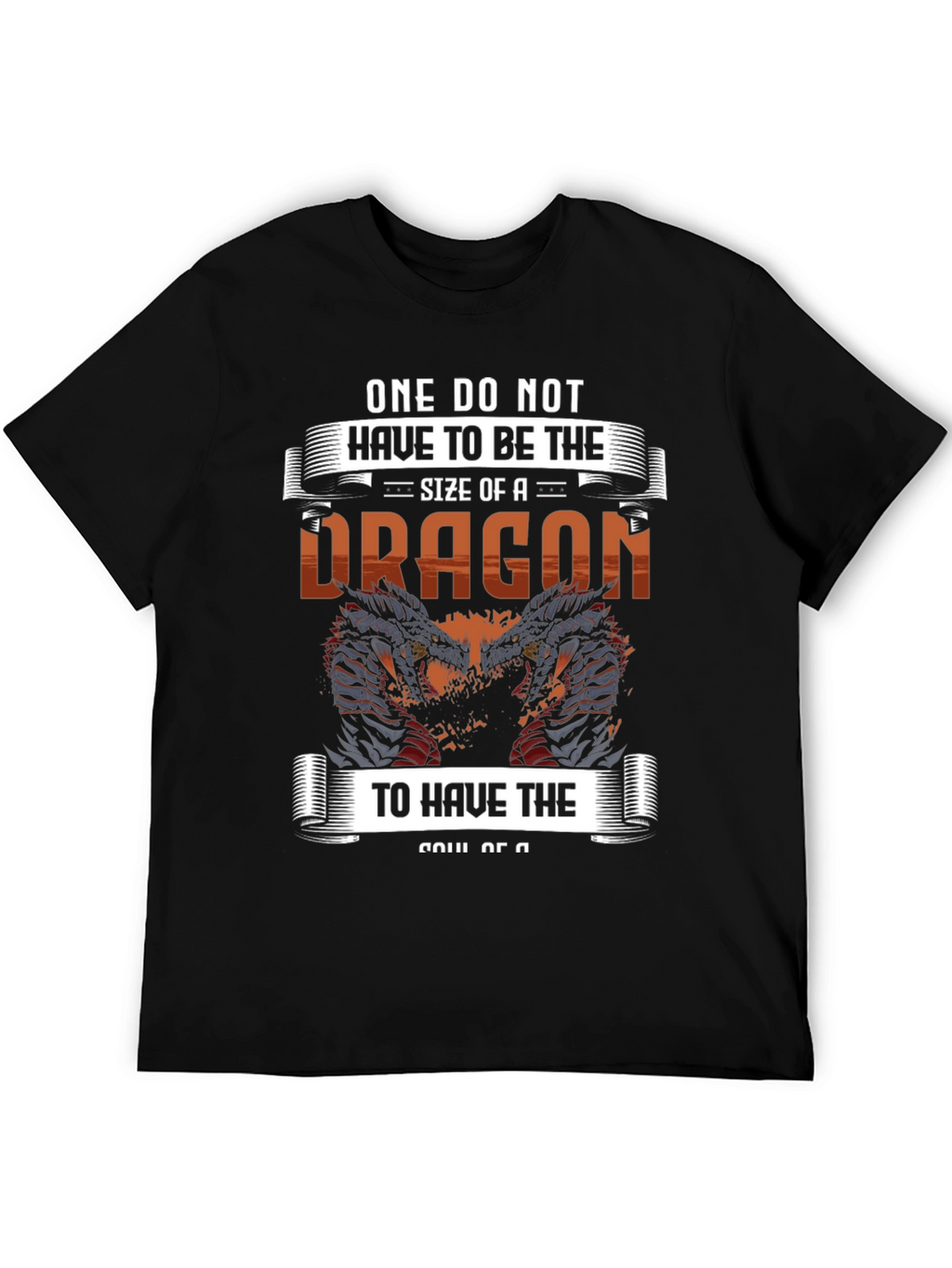 Dragon Soul Graphic Tee - Mens Black T-Shirt