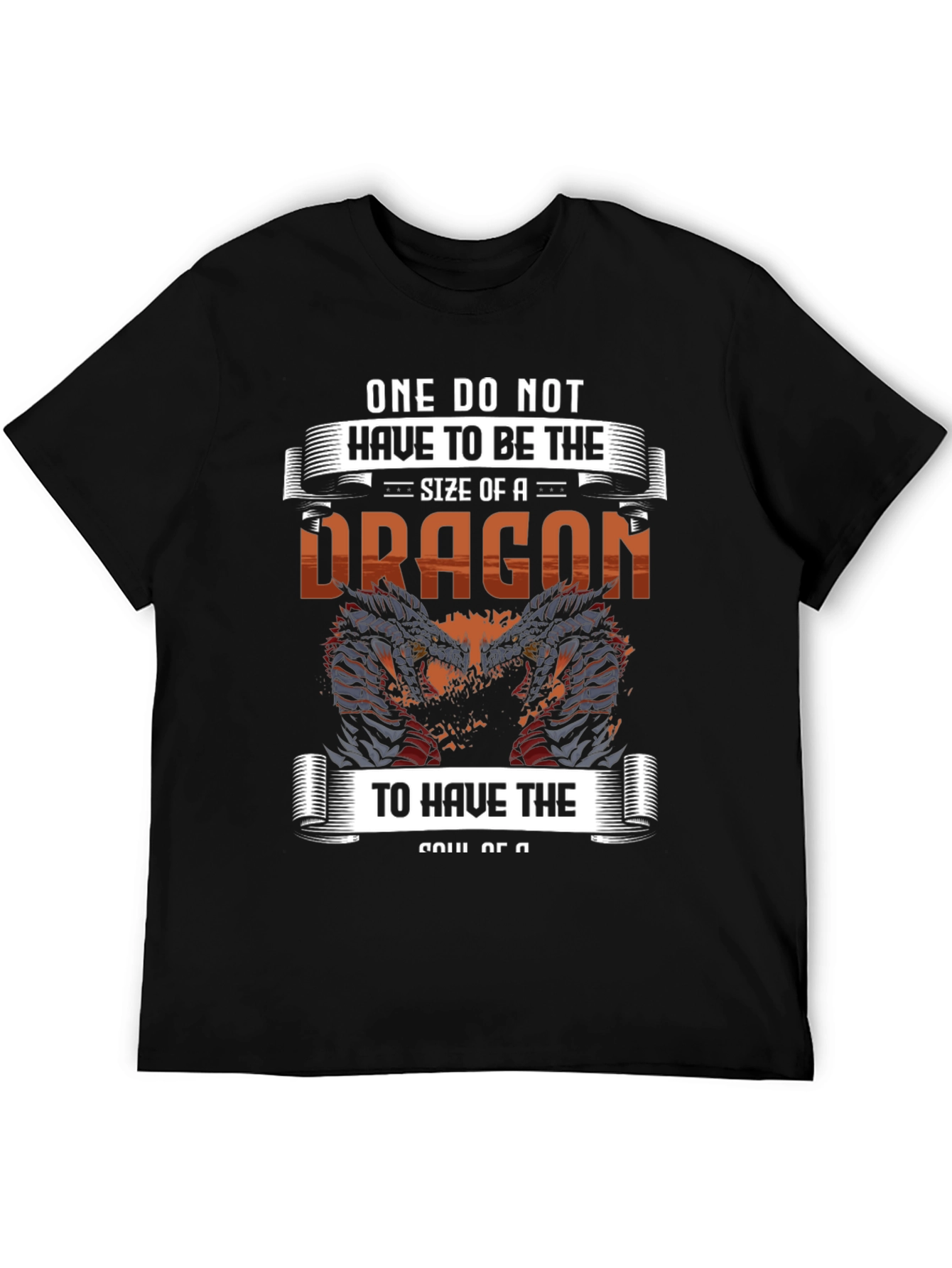 Dragon Soul Graphic Tee - Mens Black T-Shirt