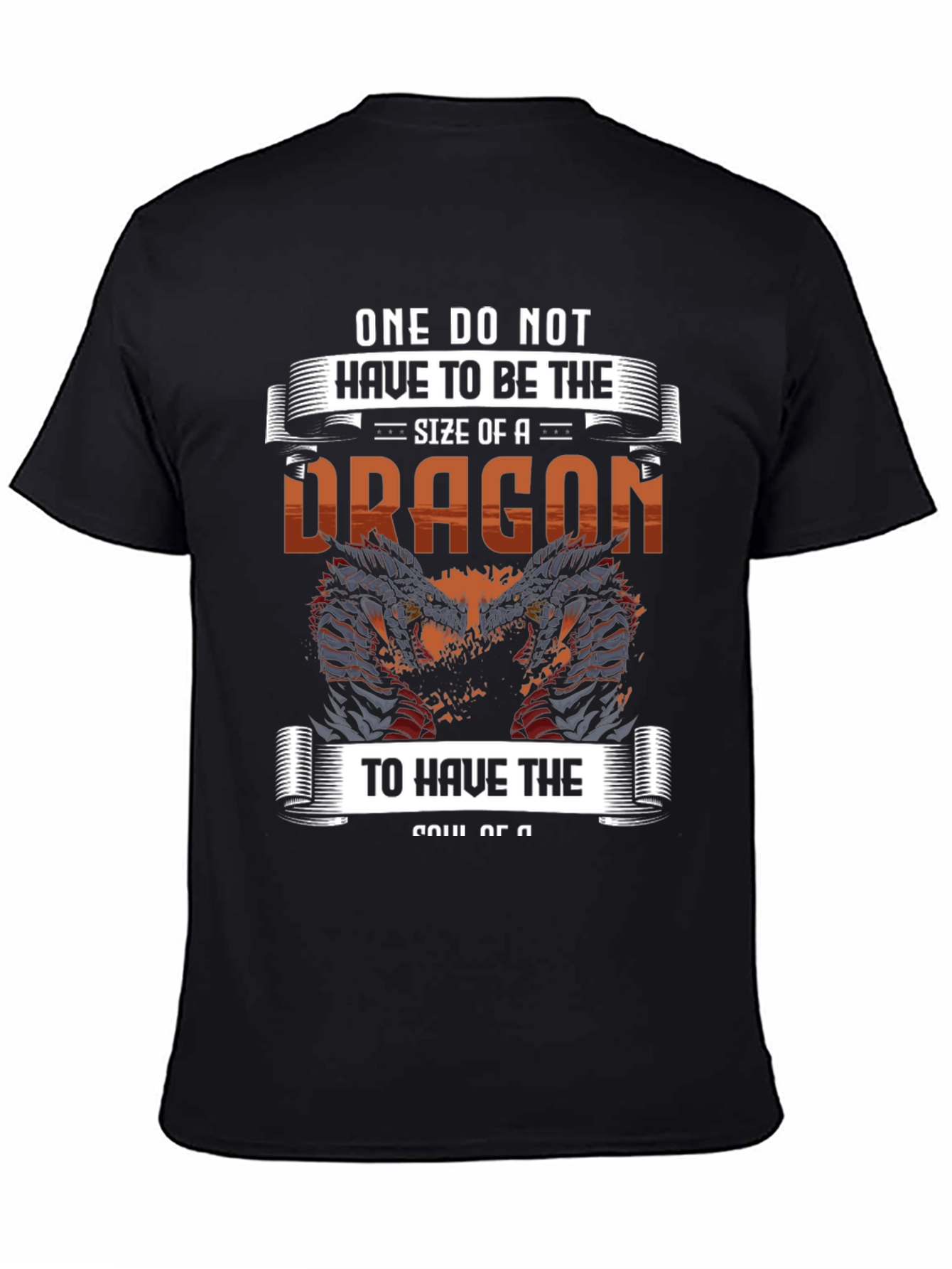 Dragon Soul Graphic Tee - Mens Black T-Shirt