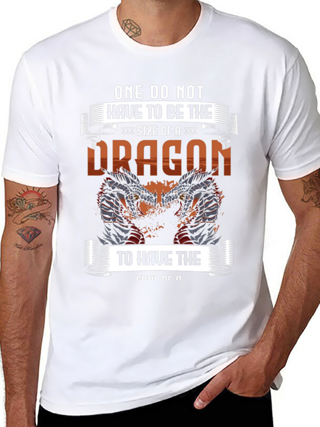 Dragon Soul Graphic Tee - Mens Black T-Shirt