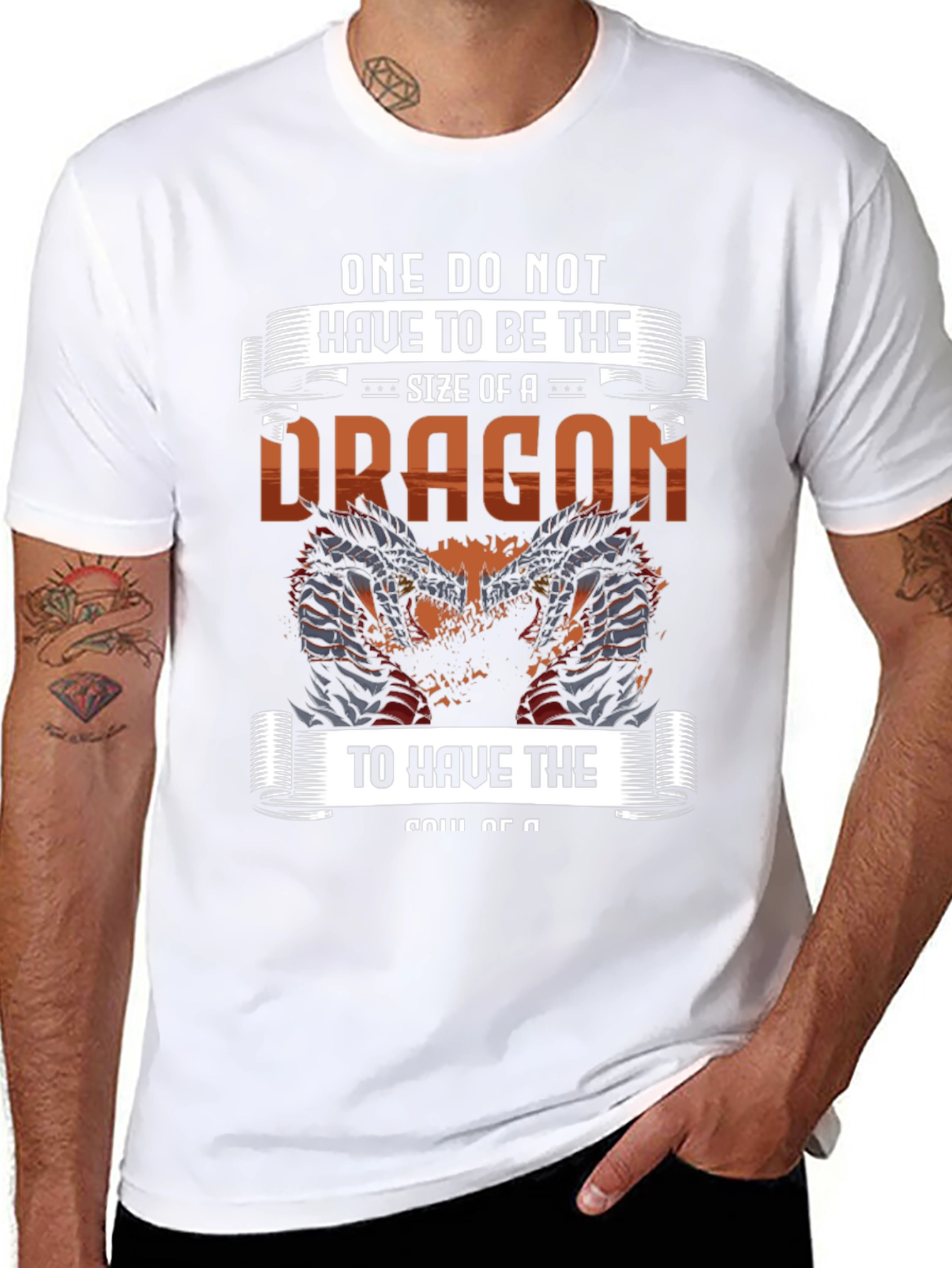 Dragon Soul Graphic Tee - Mens Black T-Shirt