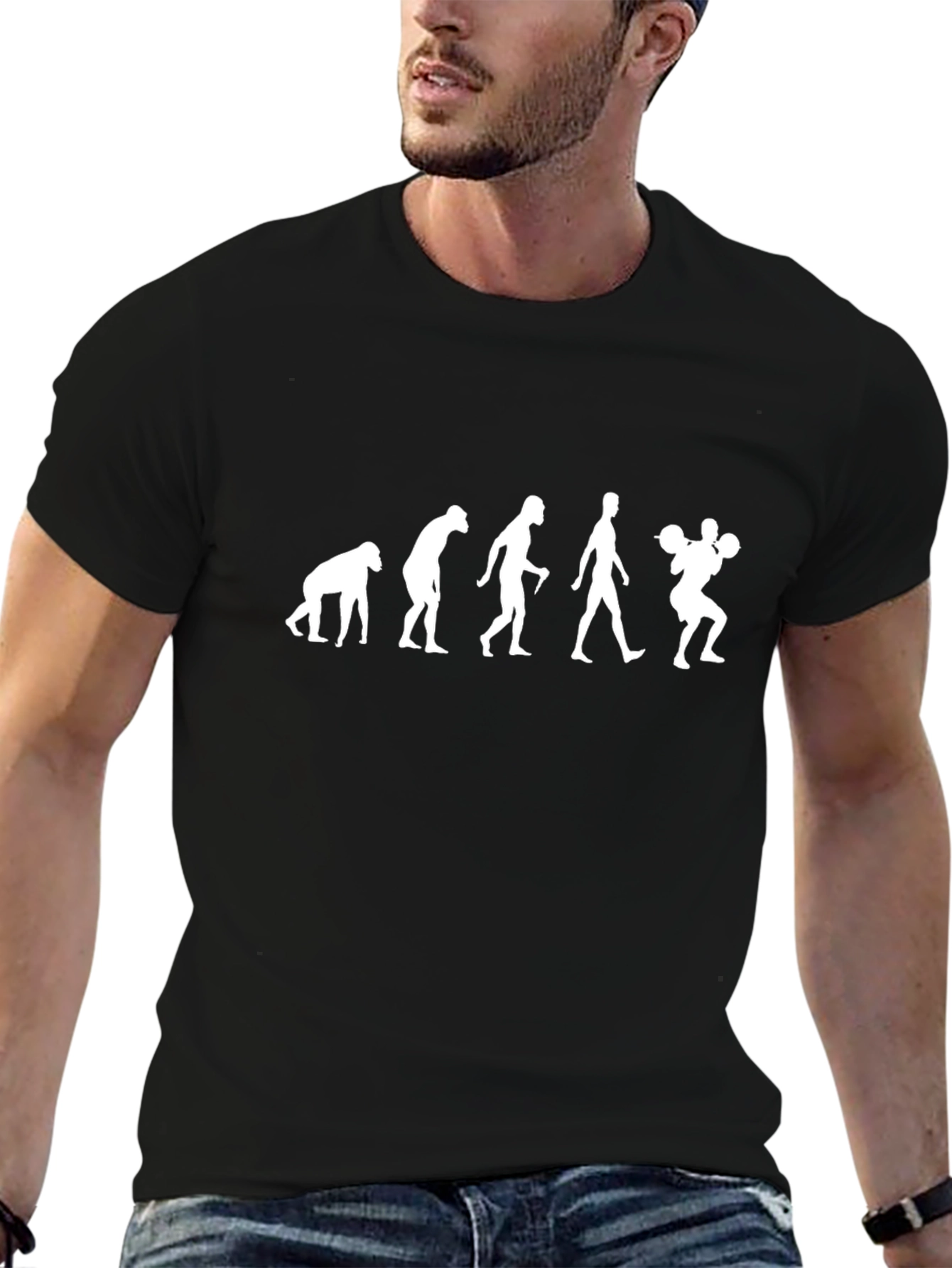 Evolution of Strength Black T-Shirt