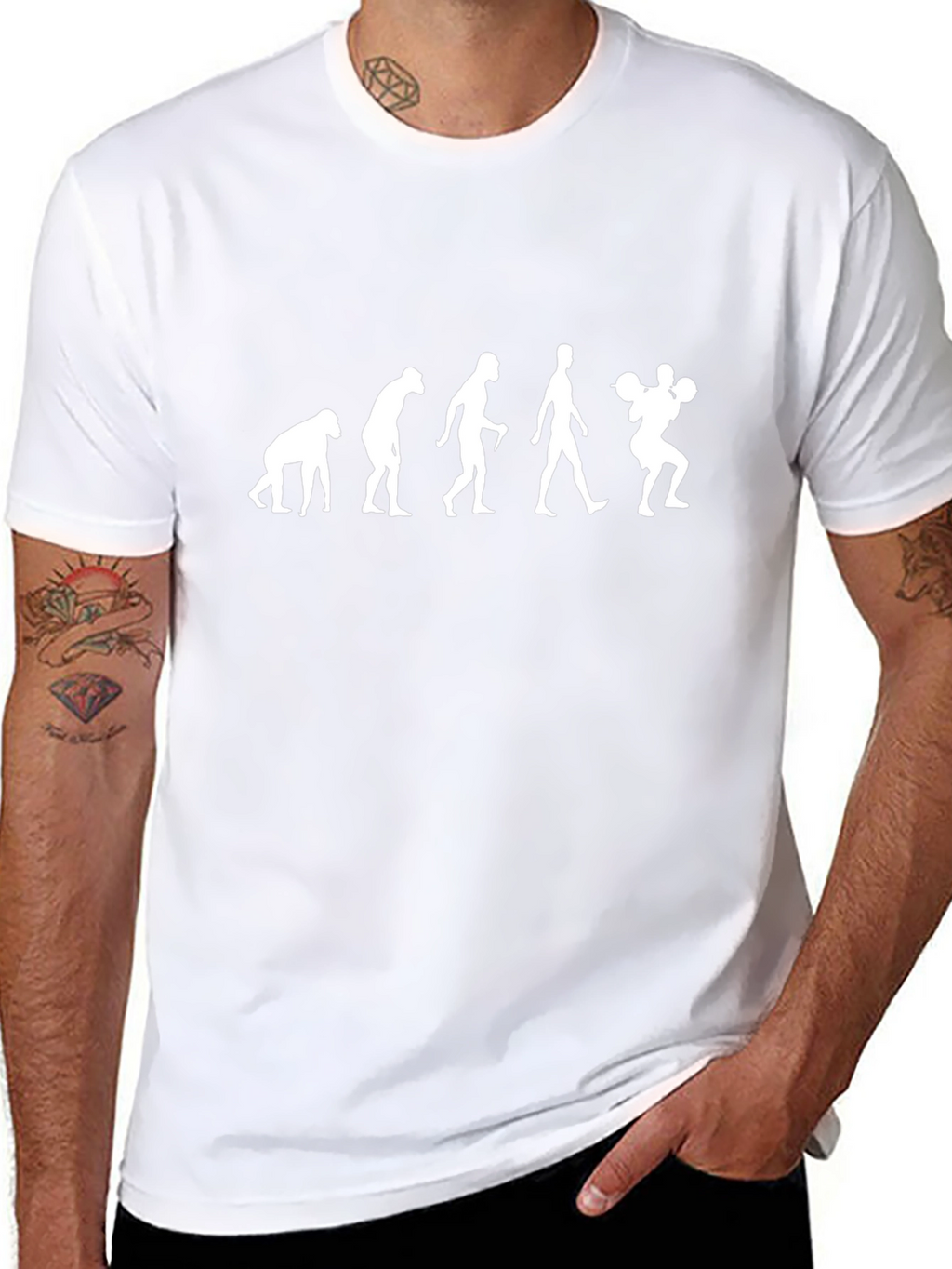 Evolution of Strength Black T-Shirt