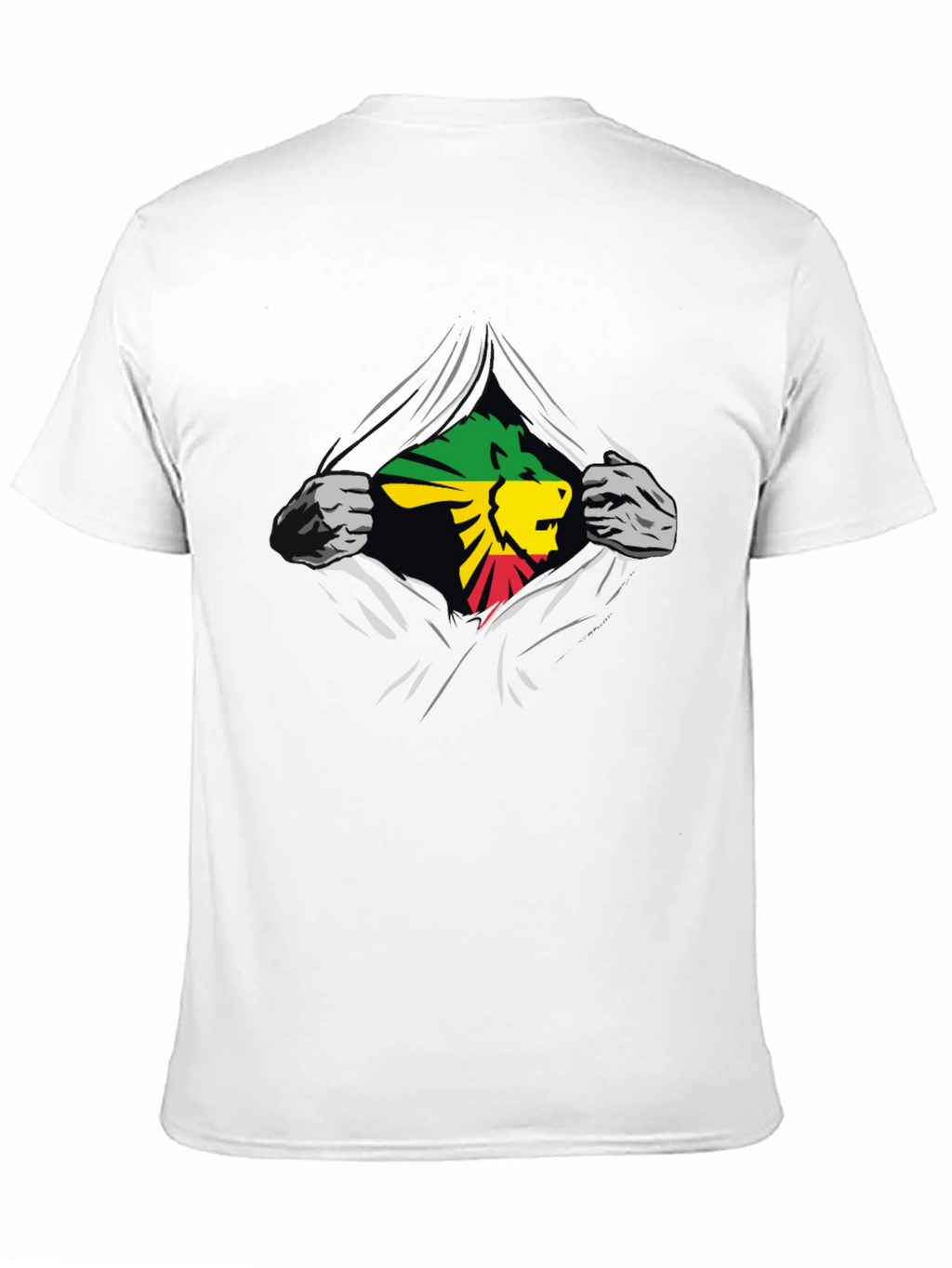 Rasta Lion Graphic Black T-Shirt