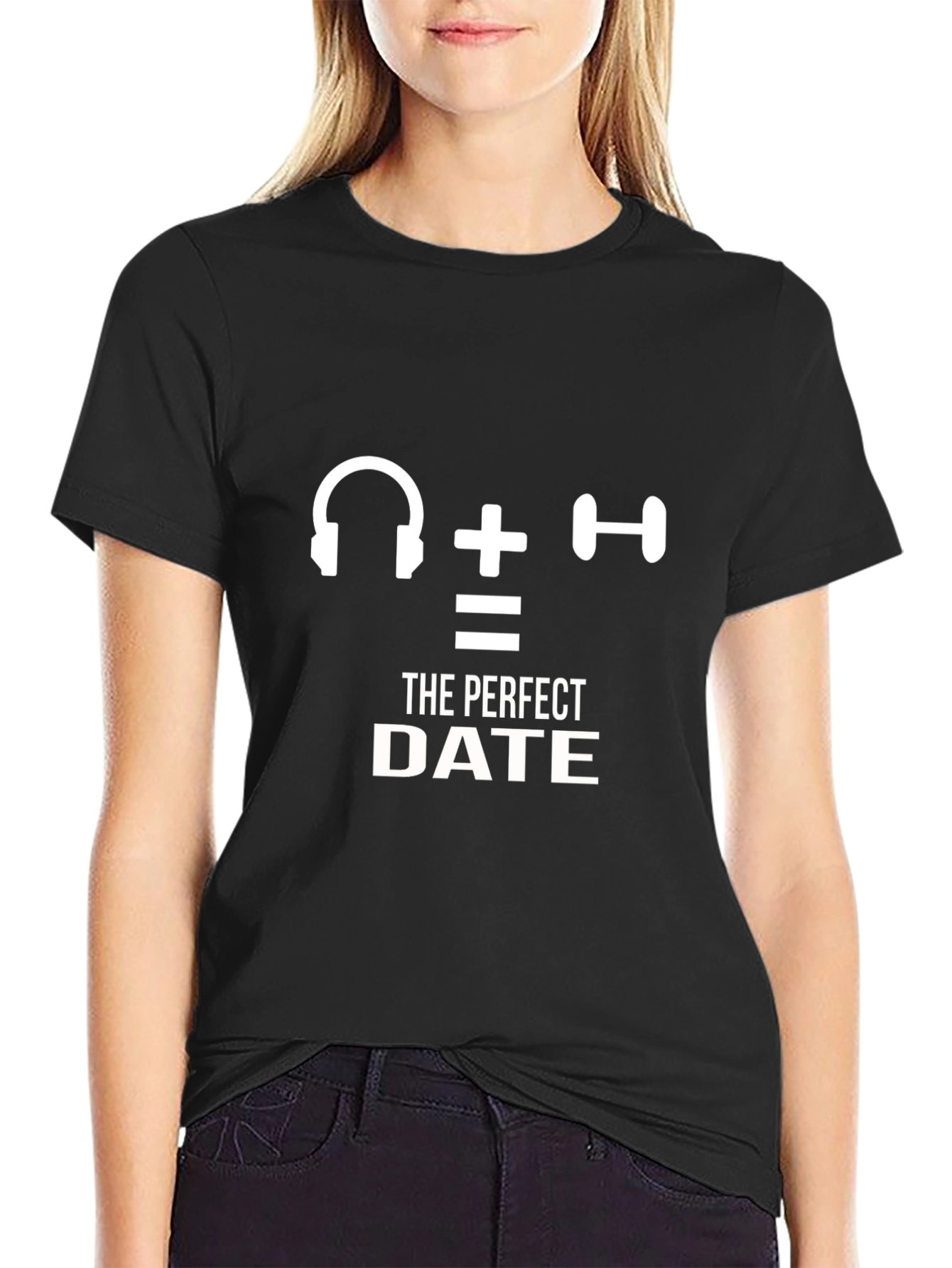 The Perfect Date T-Shirt - Gym & Music Lover Tee