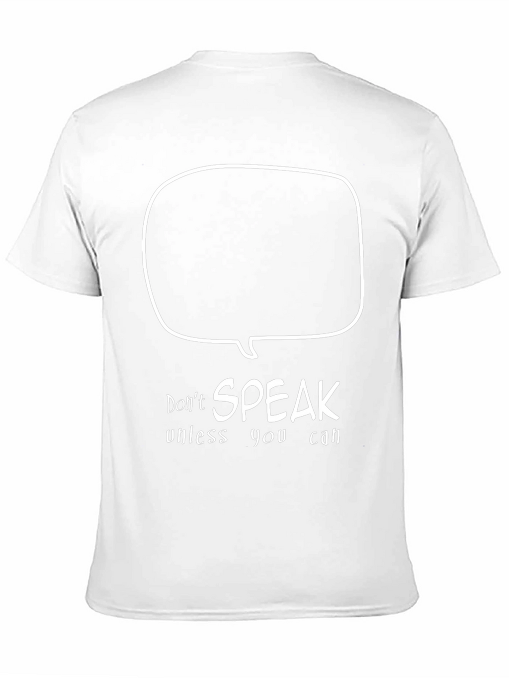 Speak Up T-Shirt - Cotton Black Tee
