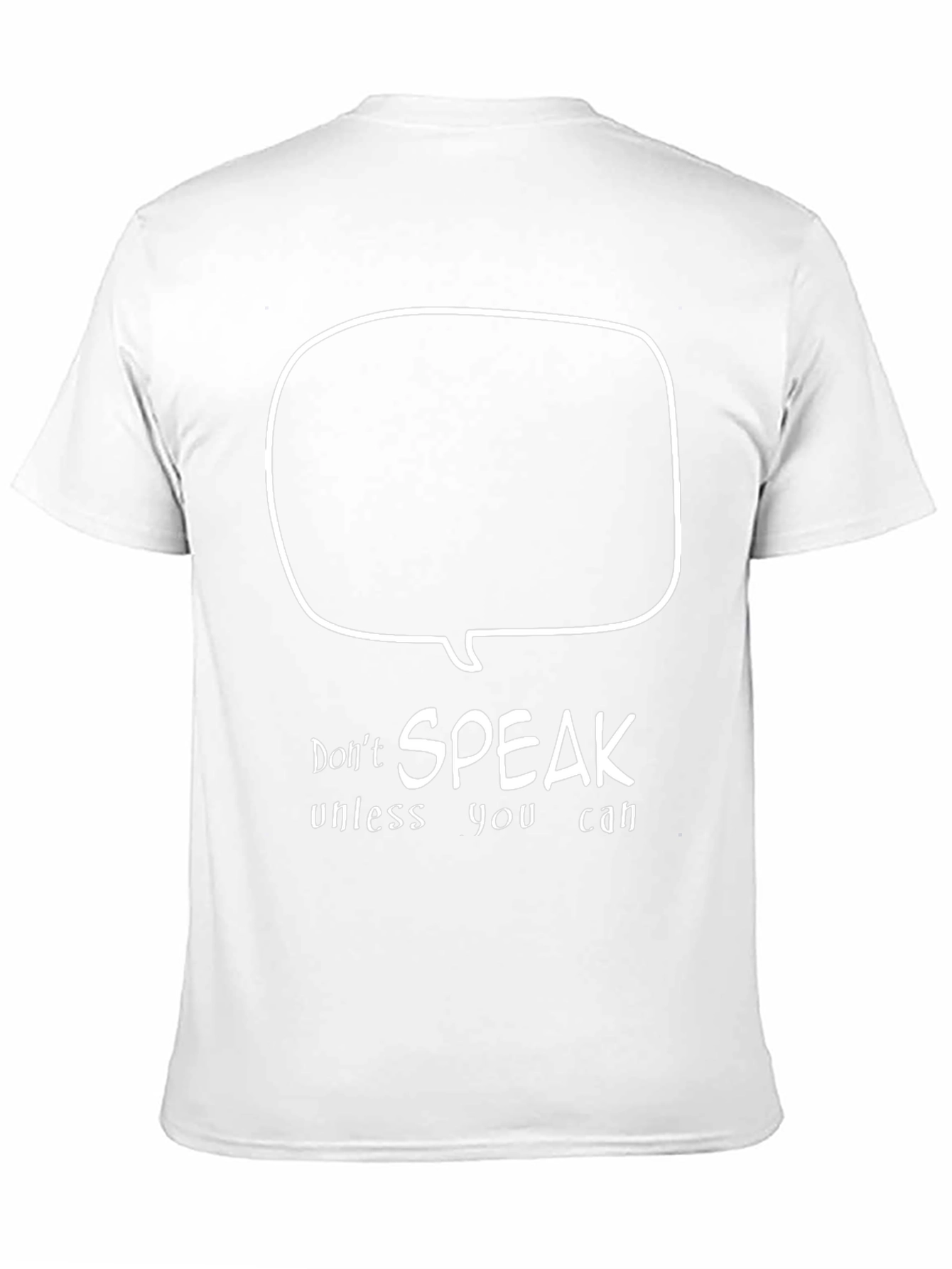 Speak Up T-Shirt - Cotton Black Tee