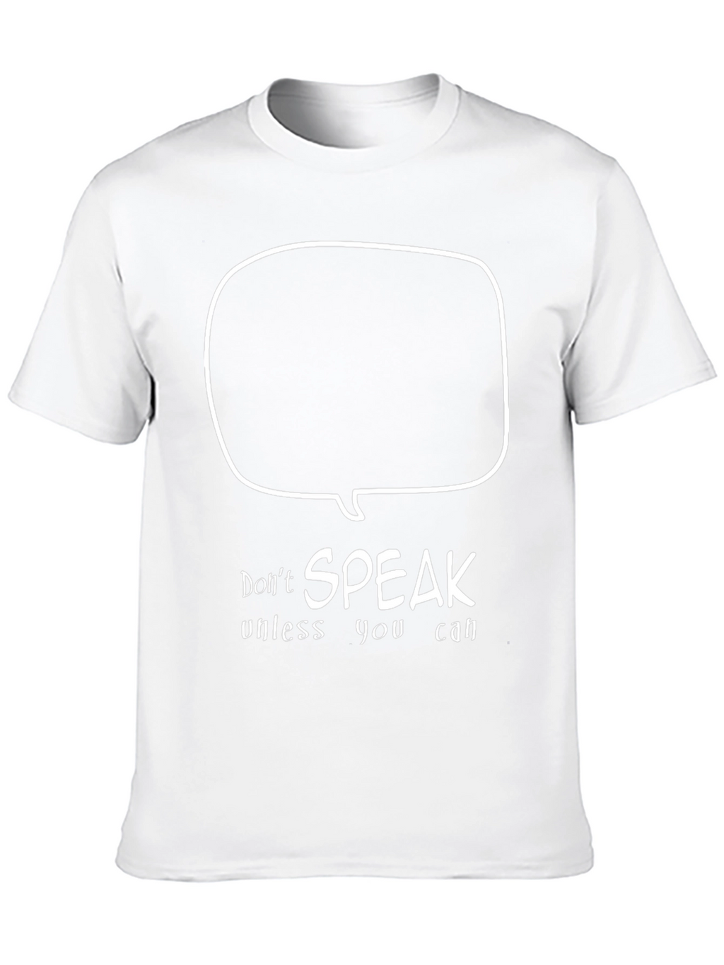 Speak Up T-Shirt - Cotton Black Tee
