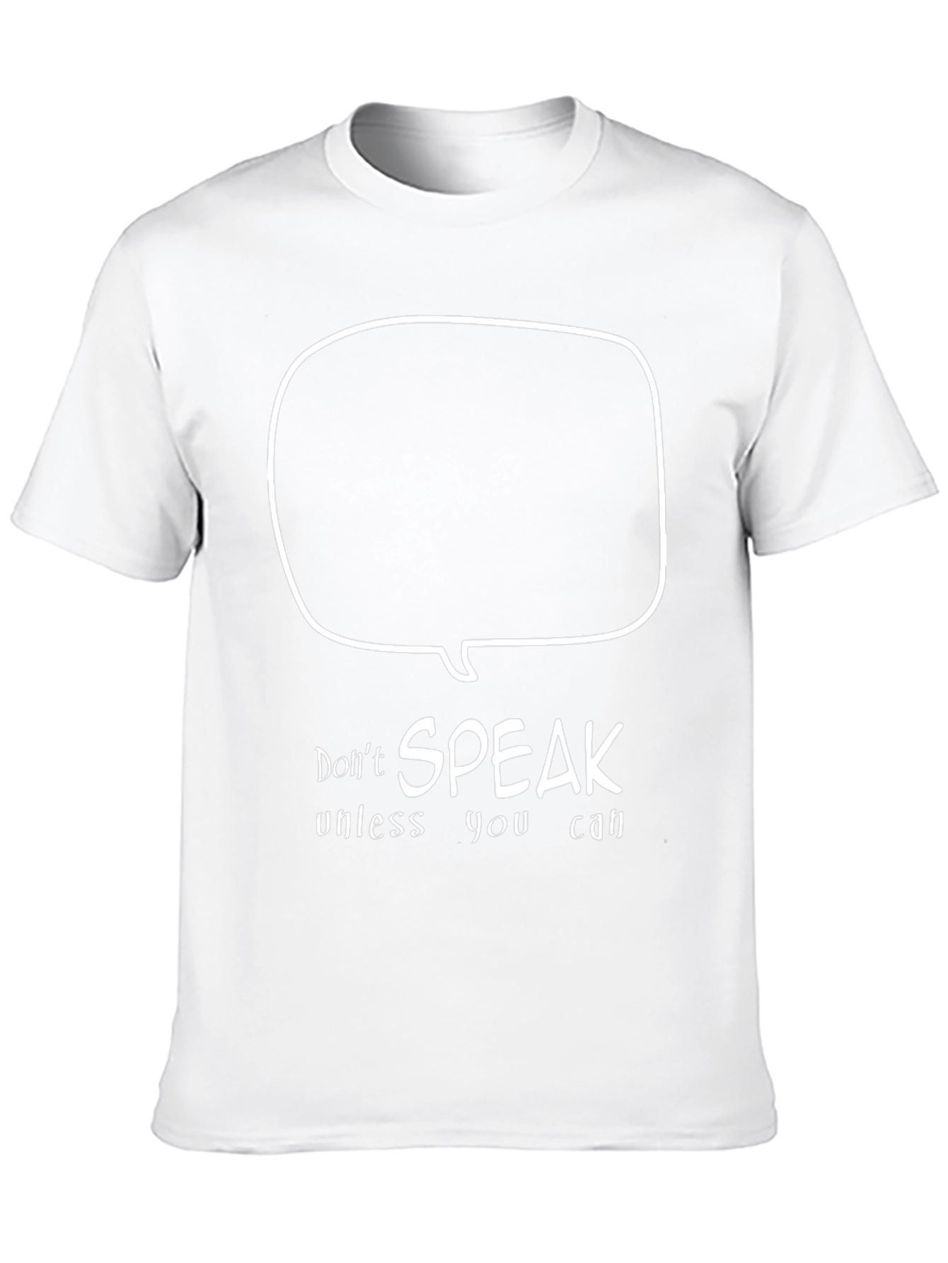 Speak Up T-Shirt - Cotton Black Tee