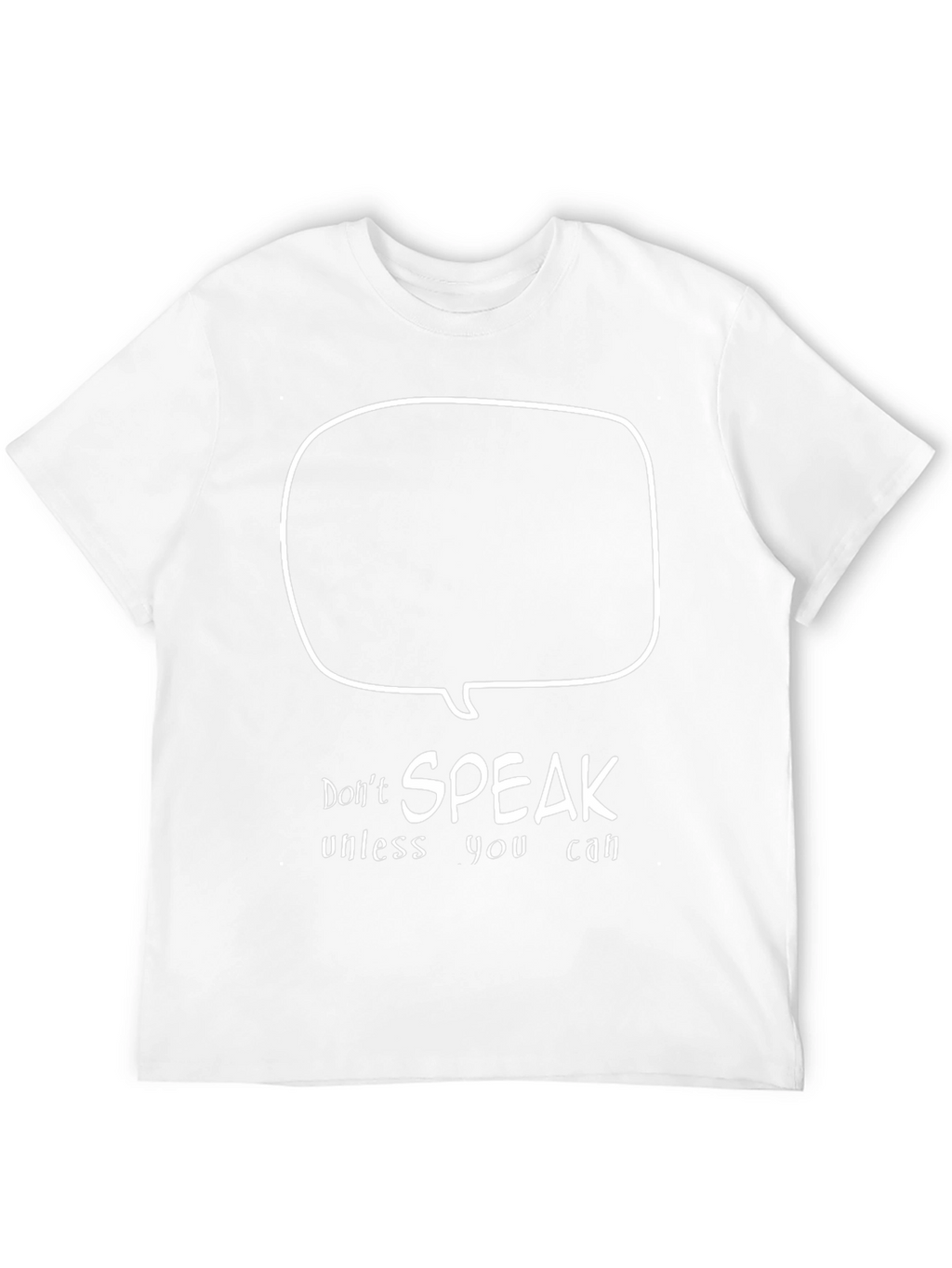 Speak Up T-Shirt - Cotton Black Tee