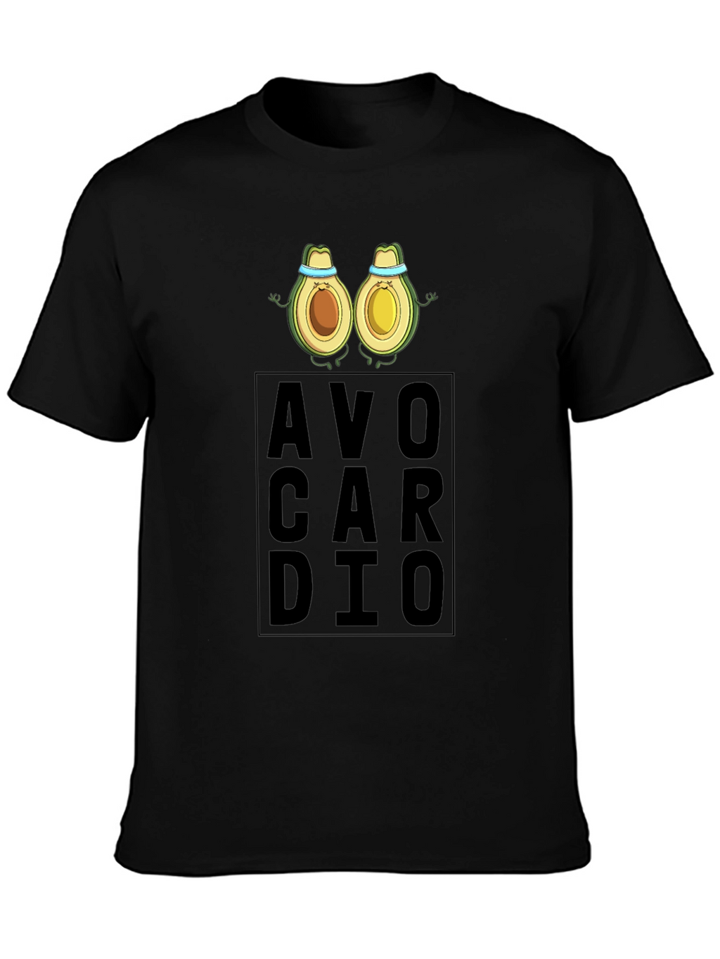 AvoCardio Mens Black T-Shirt