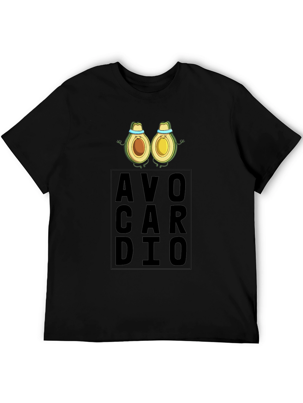 AvoCardio Mens Black T-Shirt