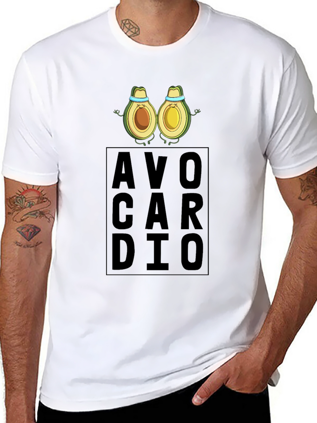 AvoCardio Mens Black T-Shirt