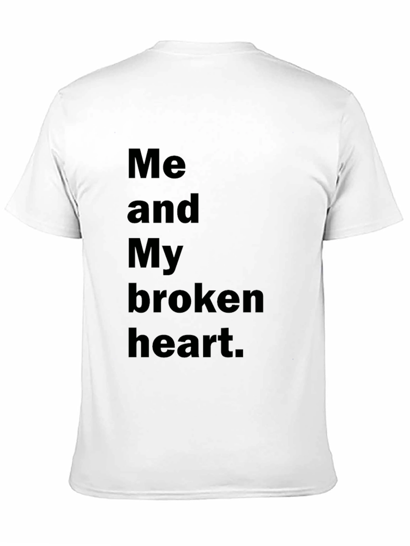 Broken Heart Graphic Black T-Shirt