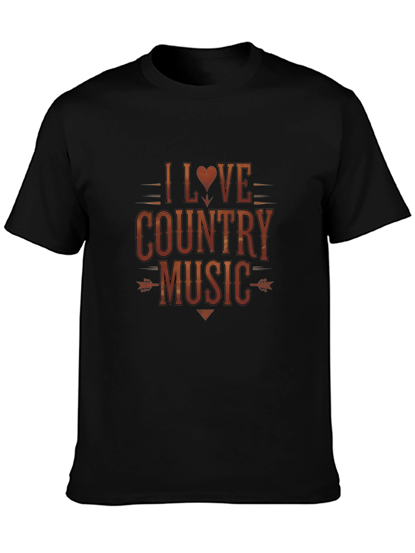 I Love Country Music Graphic Tee - Short Sleeve