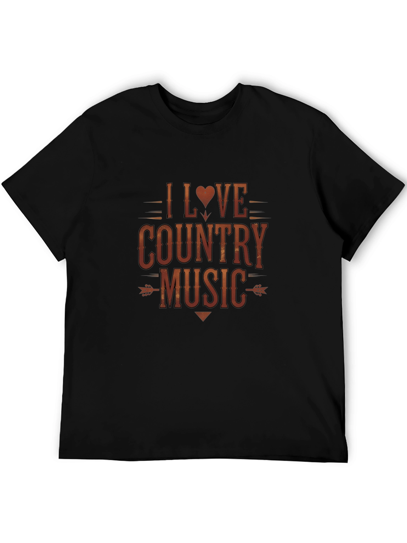 I Love Country Music Graphic Tee - Short Sleeve