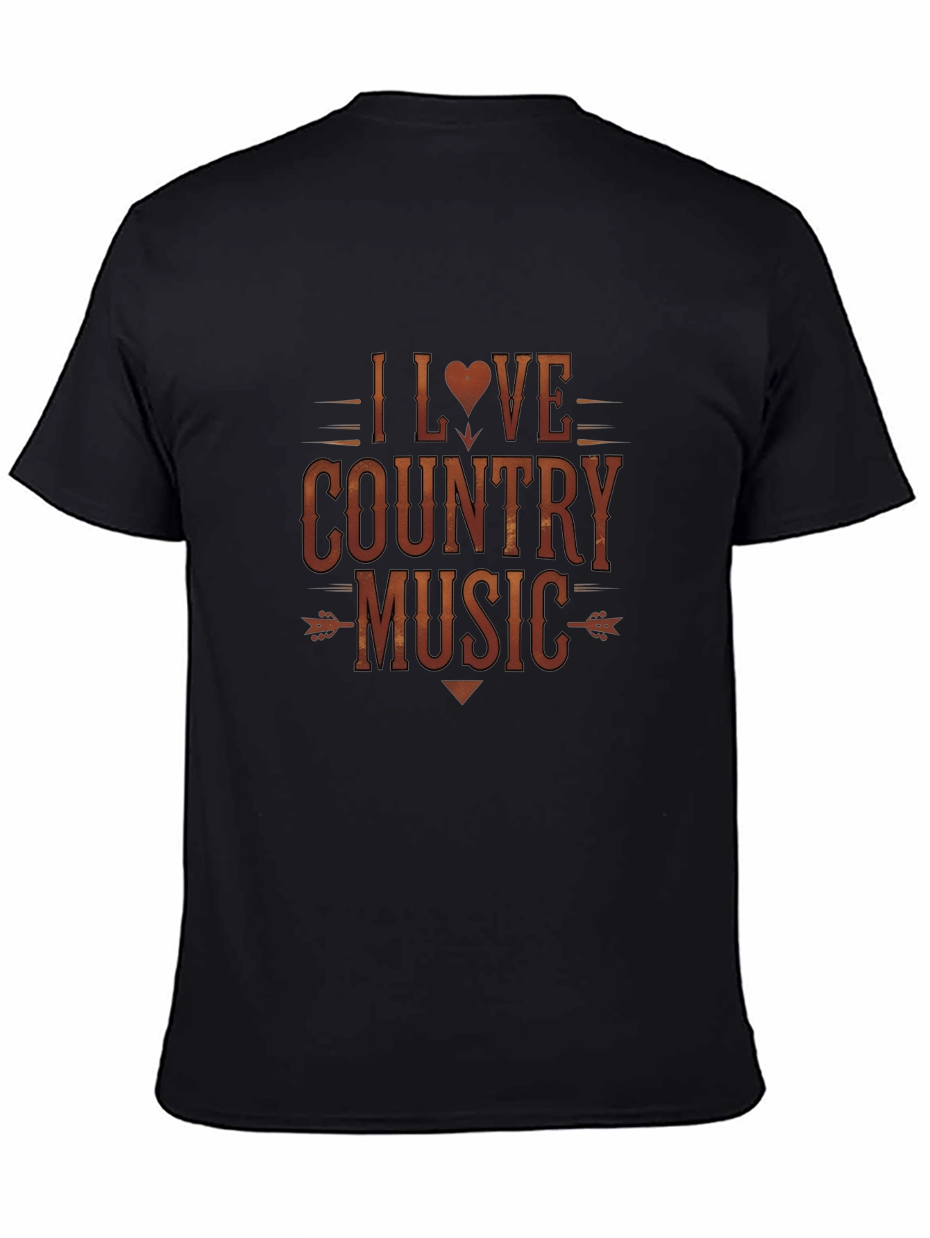 I Love Country Music Graphic Tee - Short Sleeve