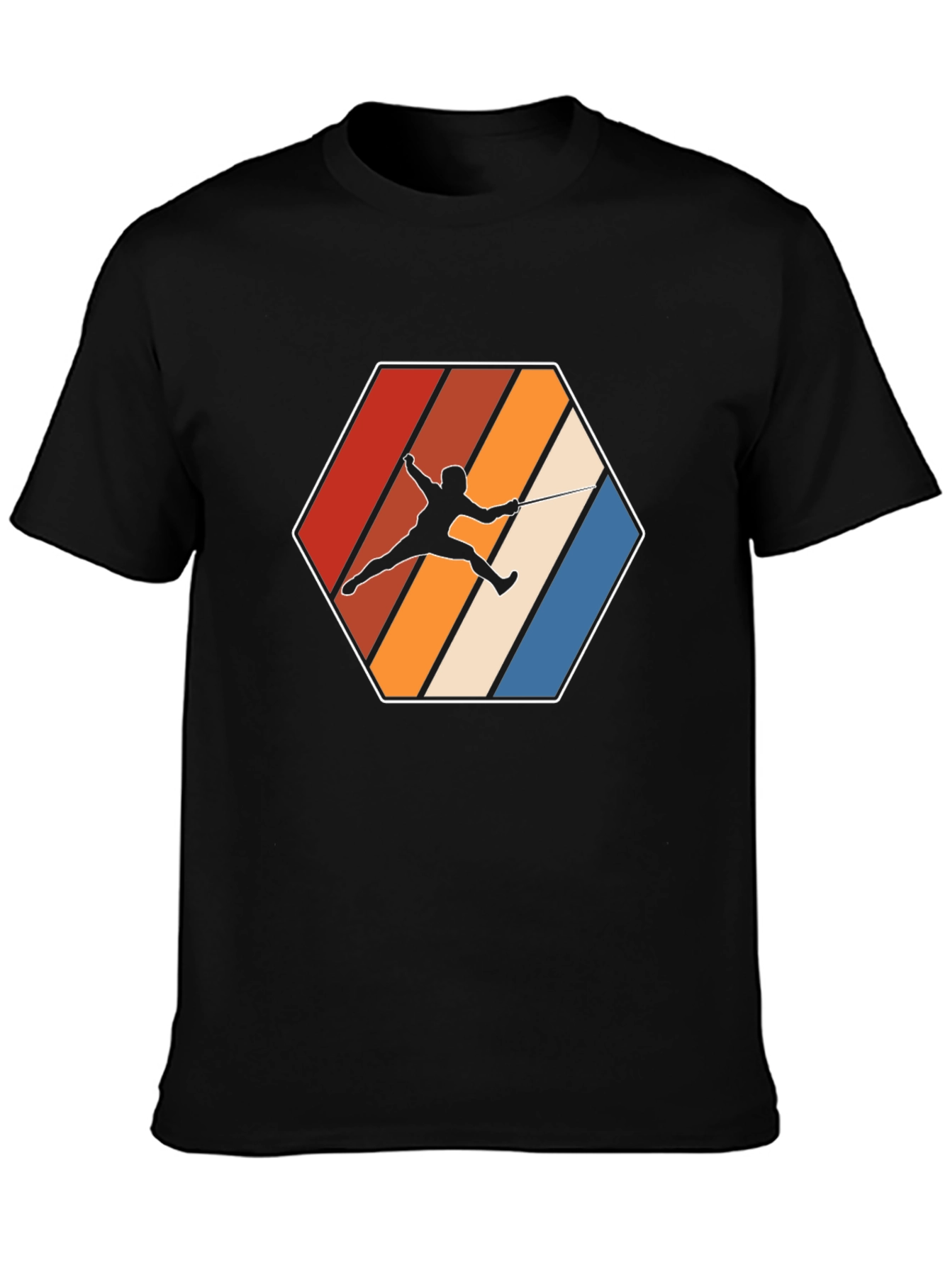 Fencing Retro Graphic T-Shirt