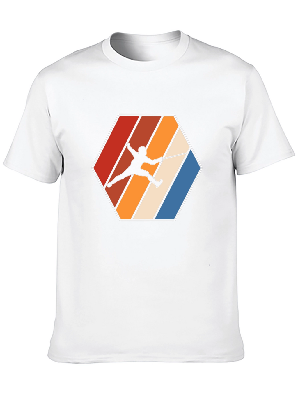 Fencing Retro Graphic T-Shirt