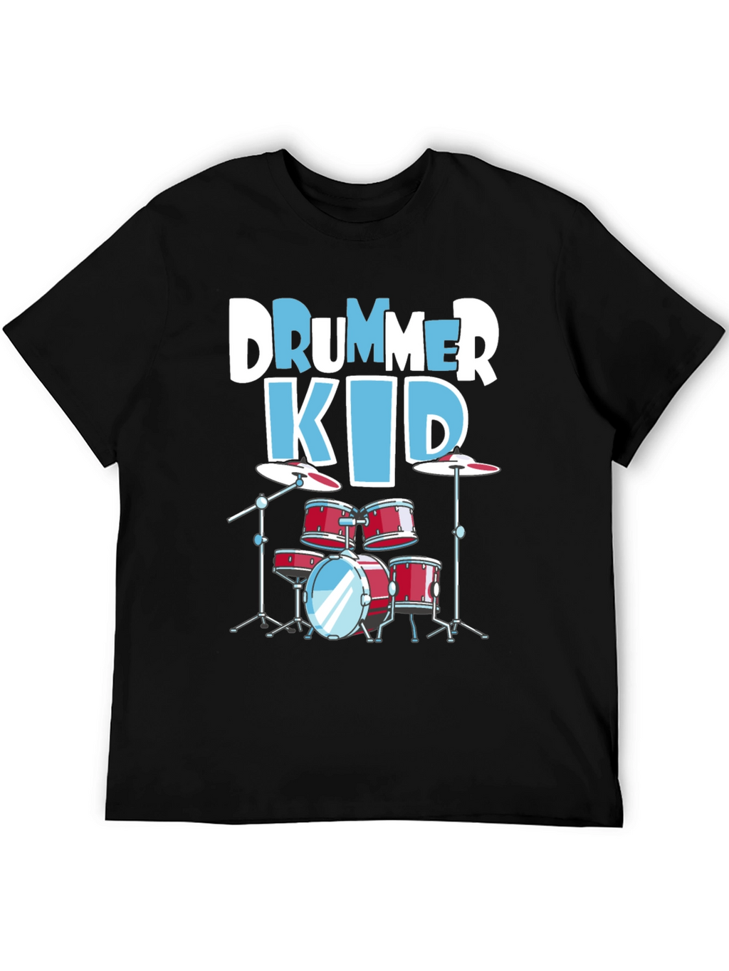 Drummer Kid Graphic Tee - Music Lover T-Shirt