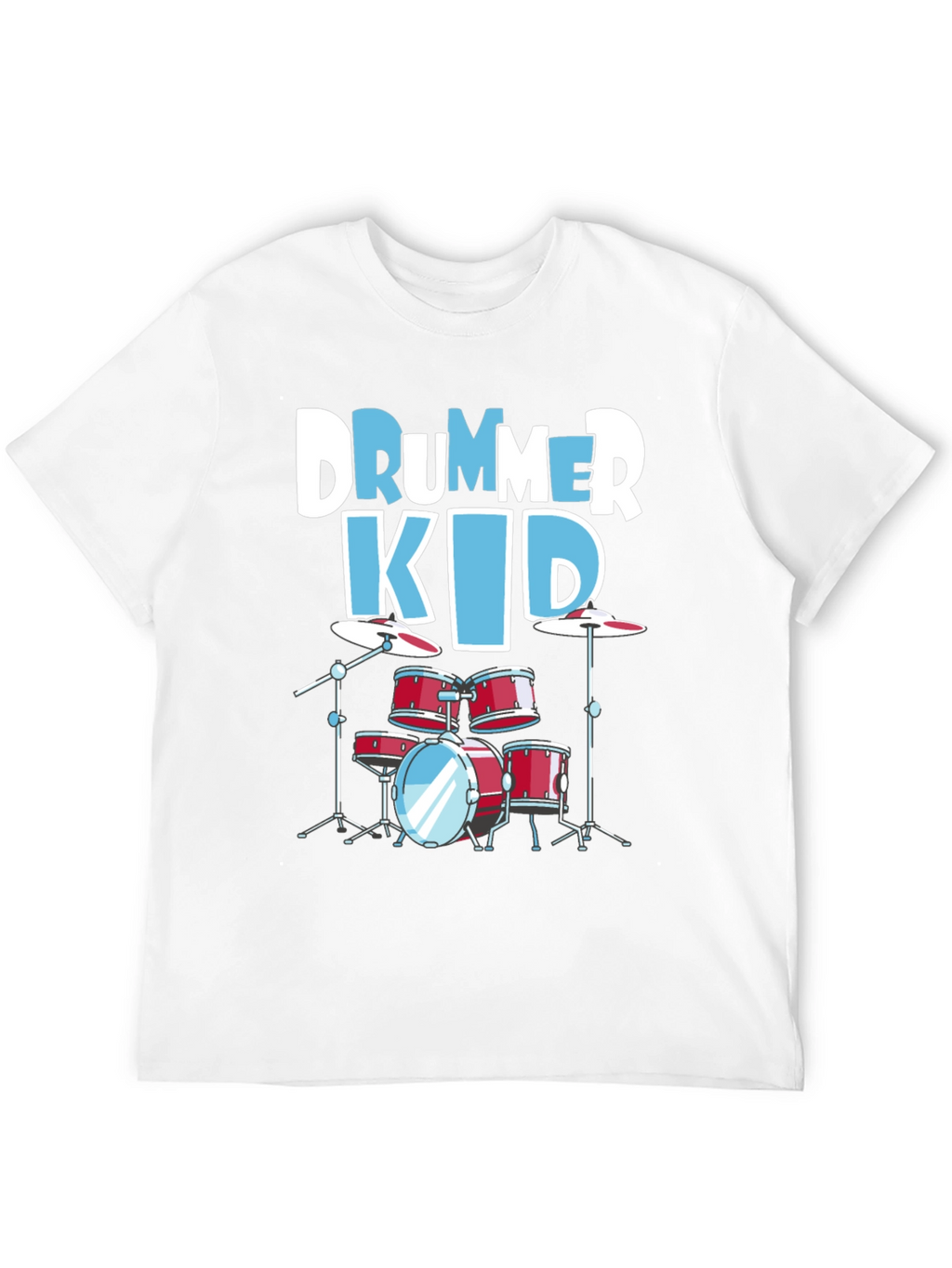 Drummer Kid Graphic Tee - Music Lover T-Shirt