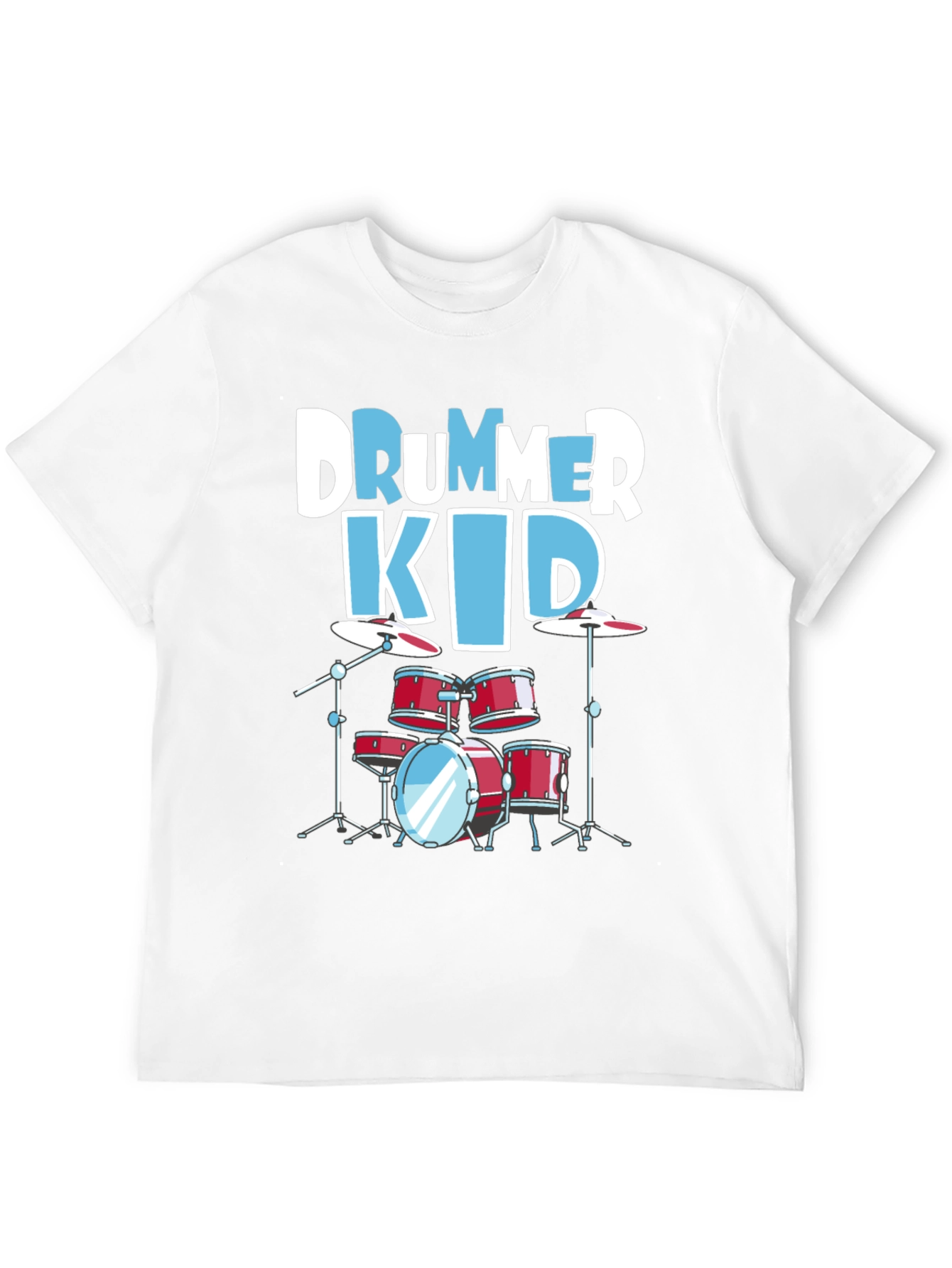 Drummer Kid Graphic Tee - Music Lover T-Shirt