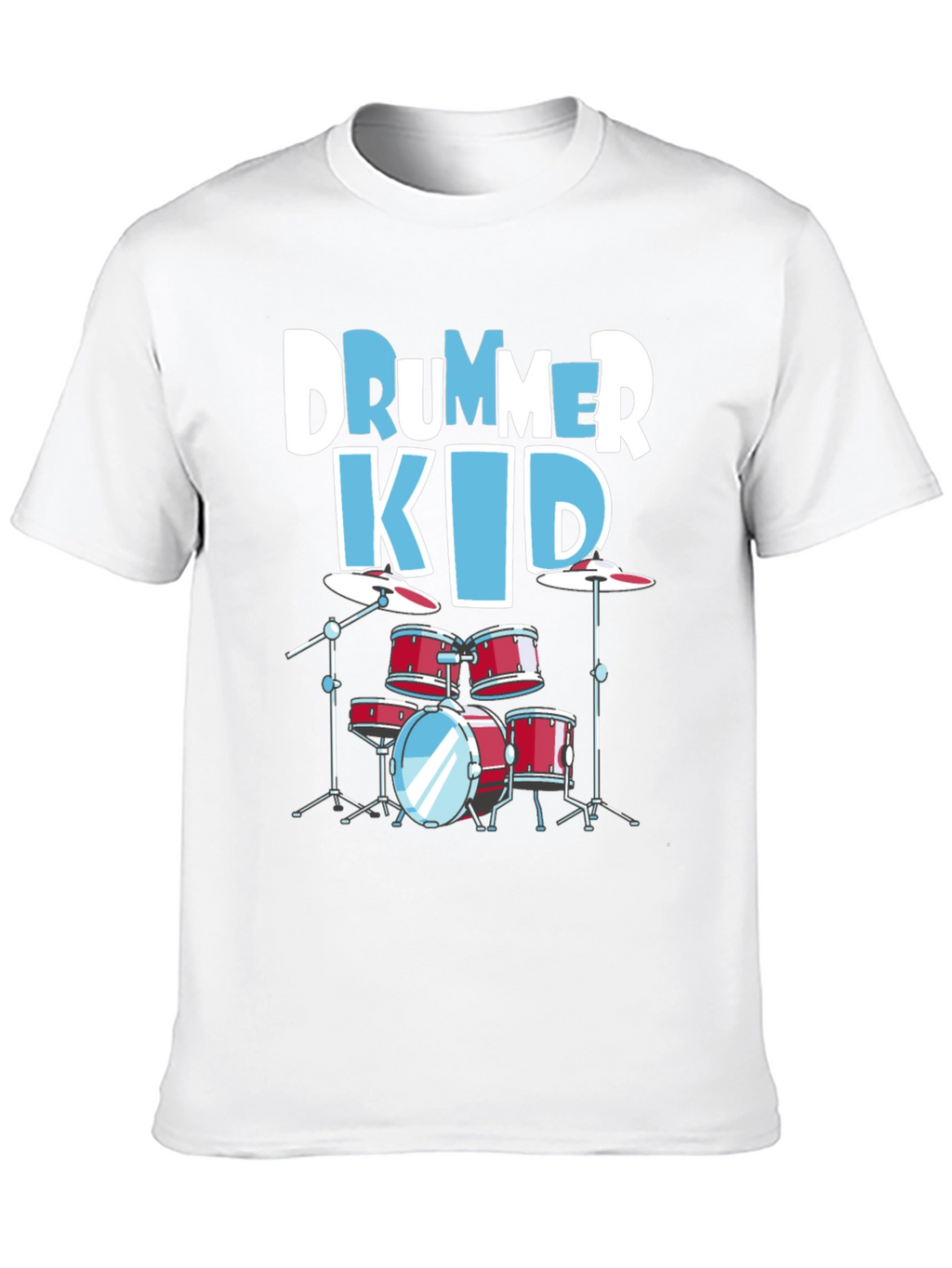 Drummer Kid Graphic Tee - Music Lover T-Shirt