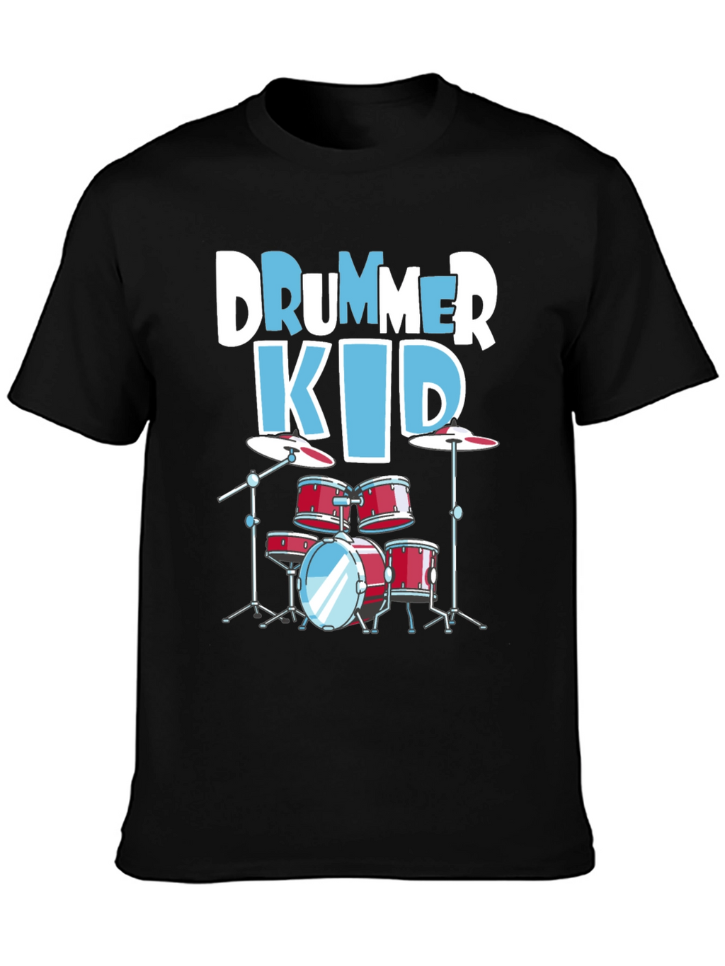 Drummer Kid Graphic Tee - Music Lover T-Shirt