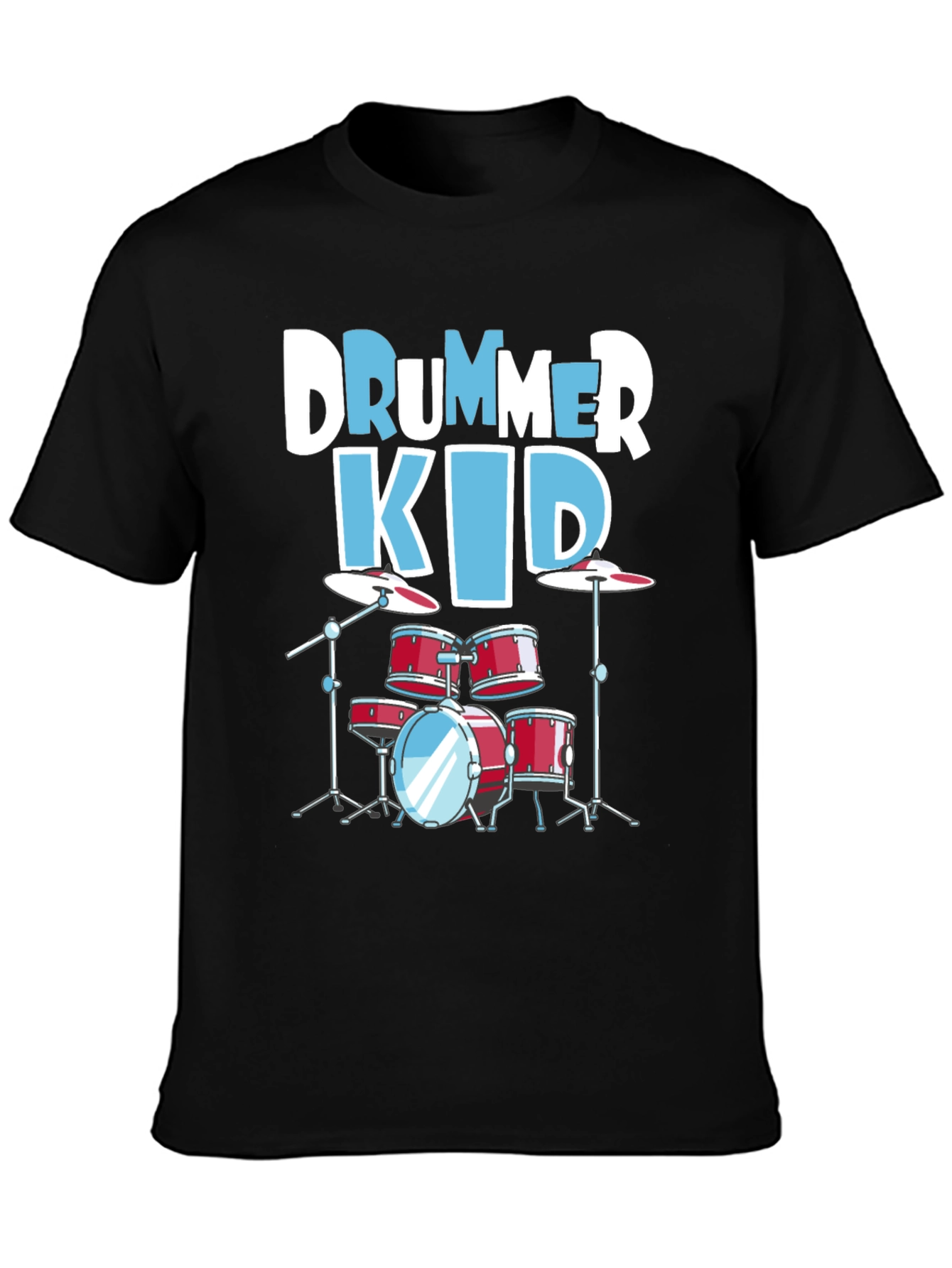 Drummer Kid Graphic Tee - Music Lover T-Shirt