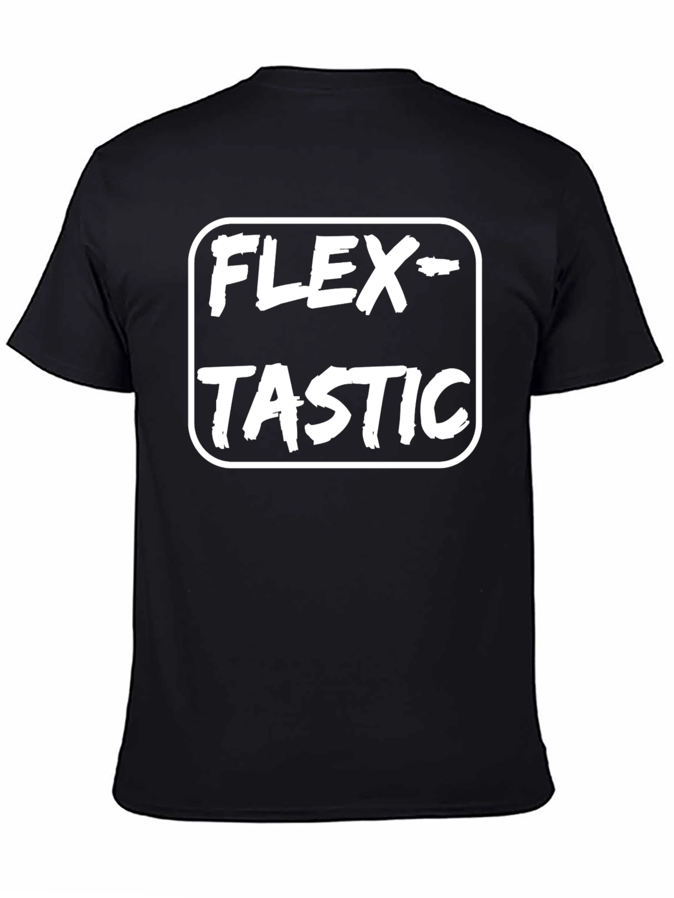 Flex-Tastic Black T-Shirt - Fitness Apparel