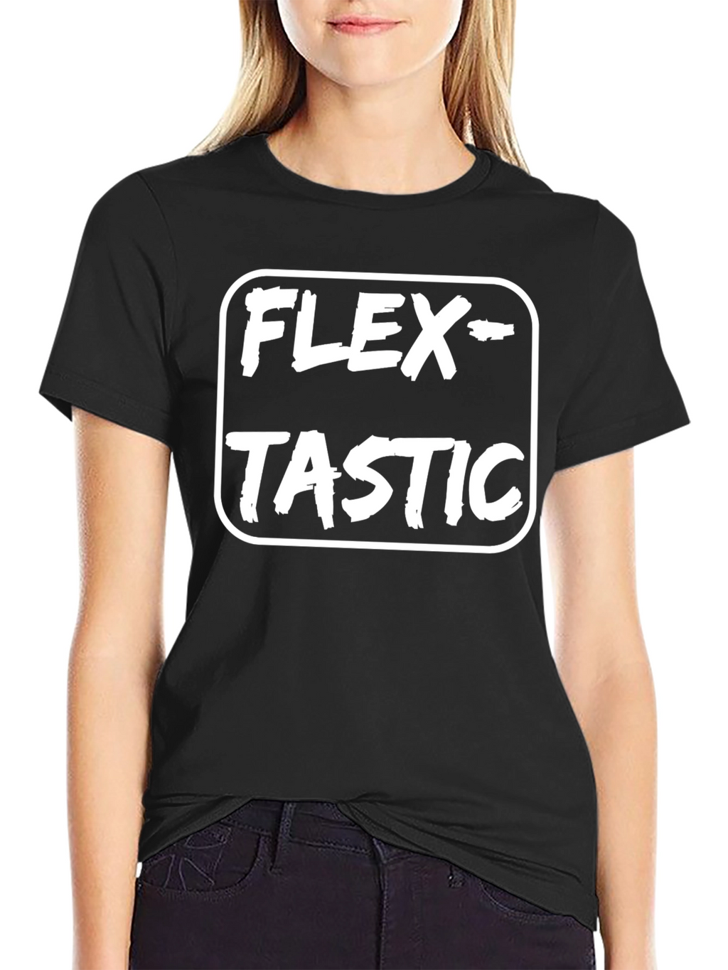 Flex-Tastic Black T-Shirt - Fitness Apparel