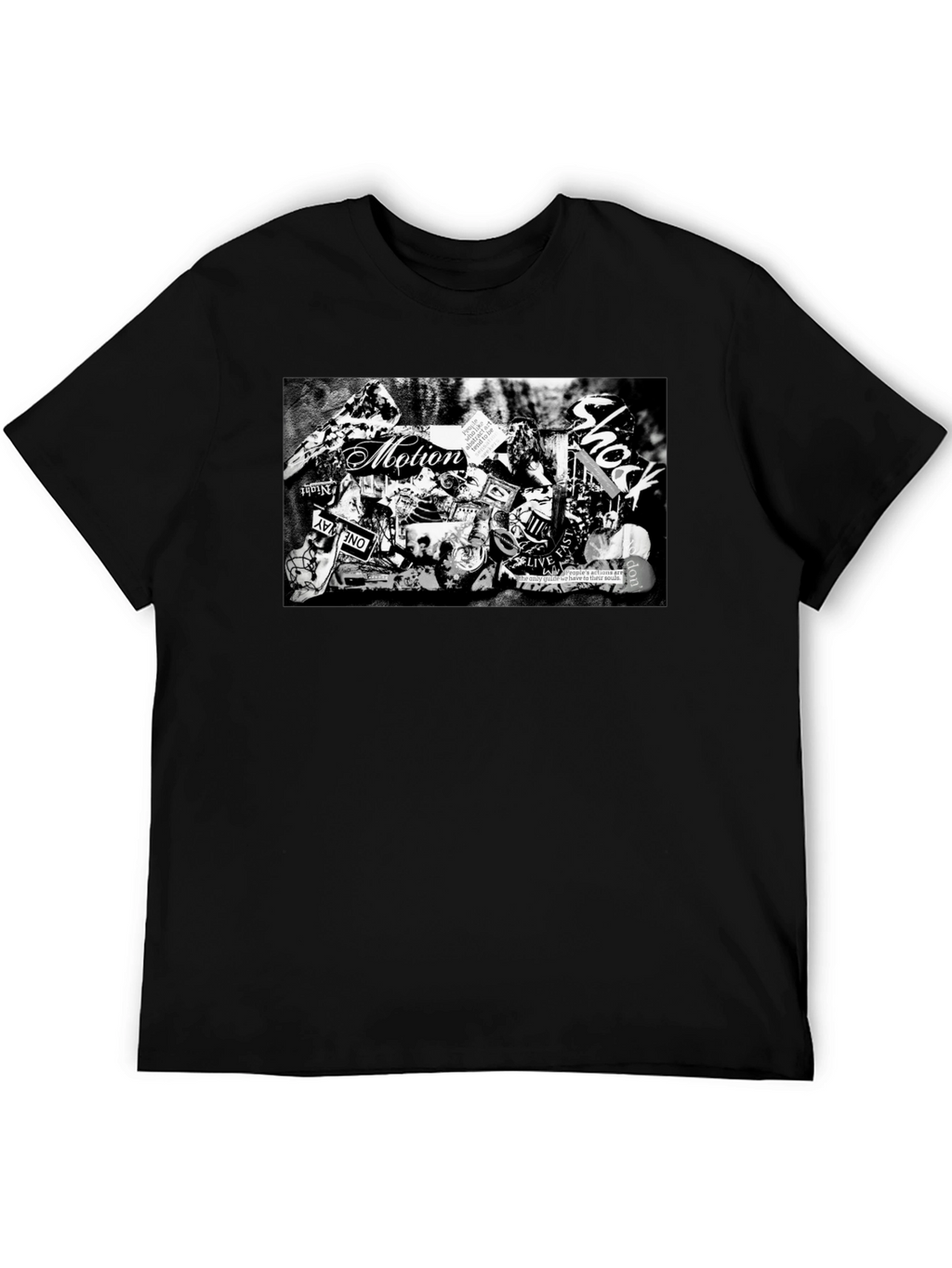 Motion Shock Black Graphic T-Shirt