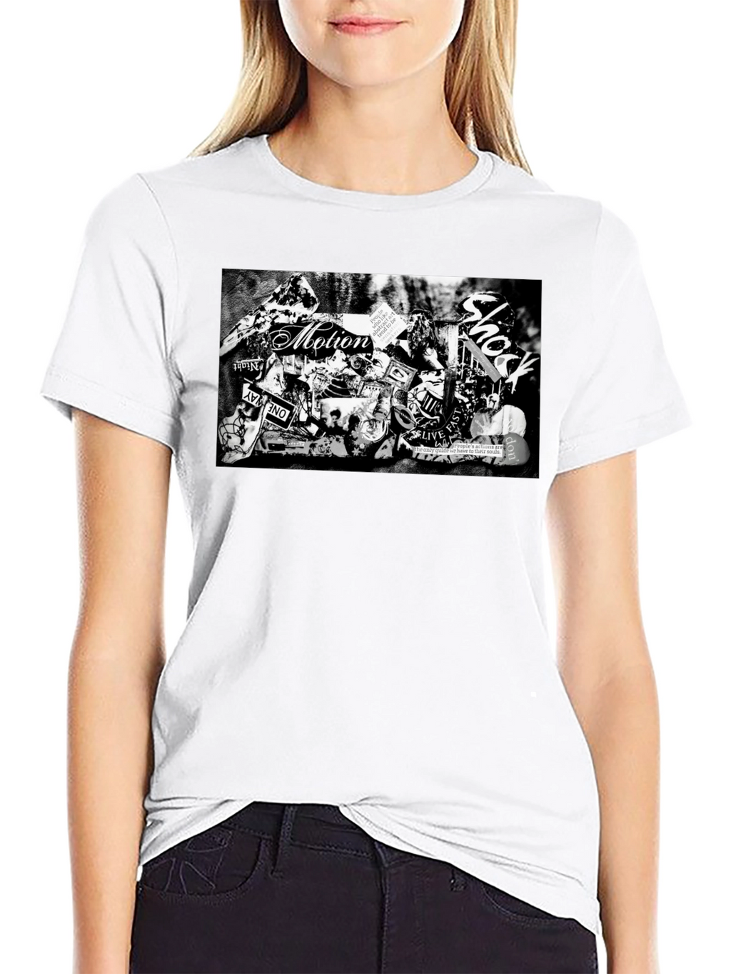 Motion Shock Black Graphic T-Shirt