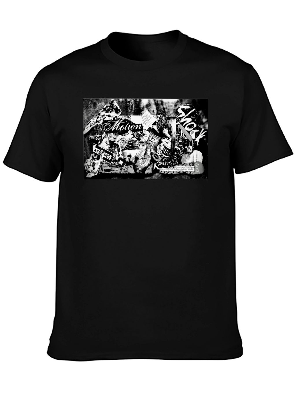 Motion Shock Black Graphic T-Shirt