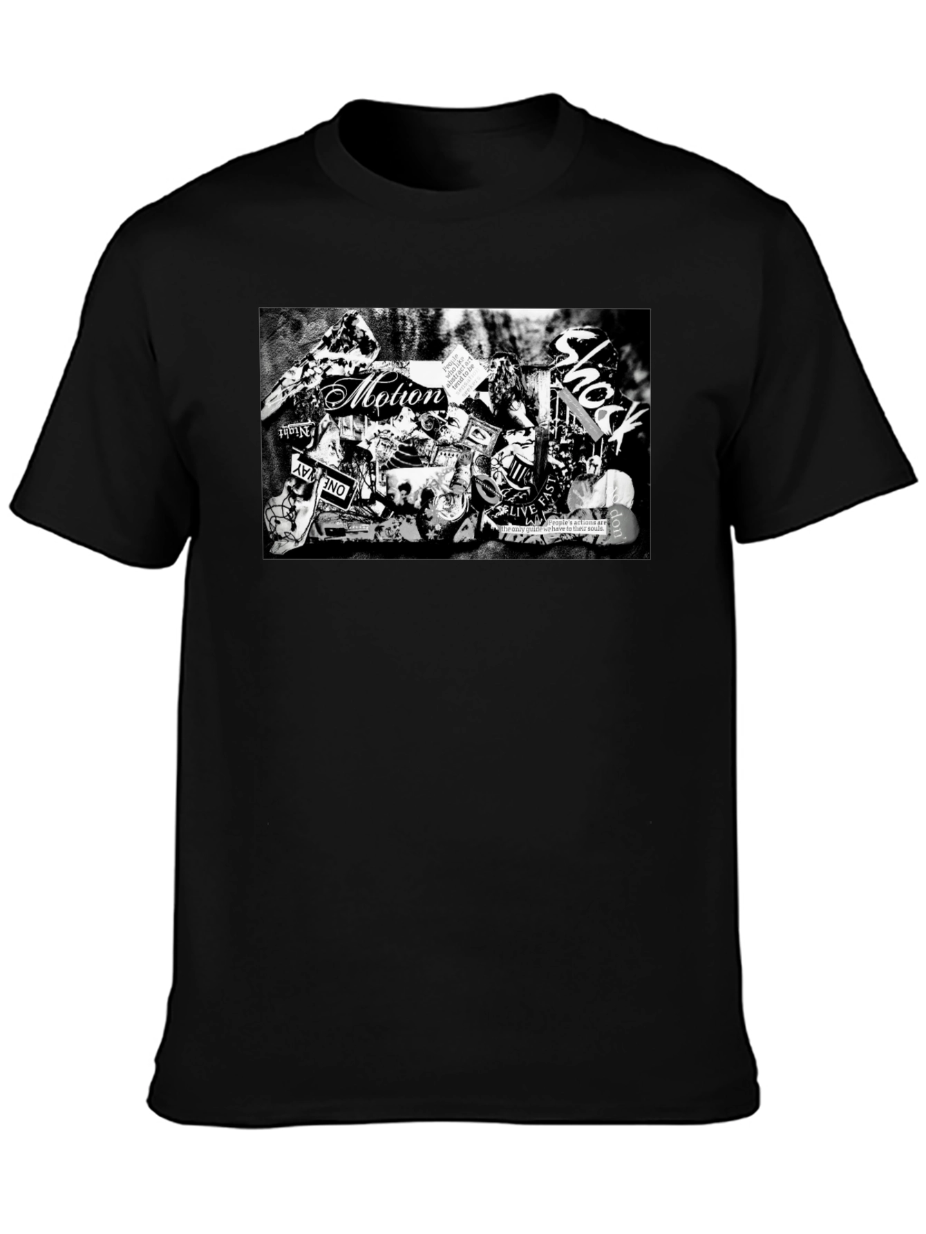 Motion Shock Black Graphic T-Shirt